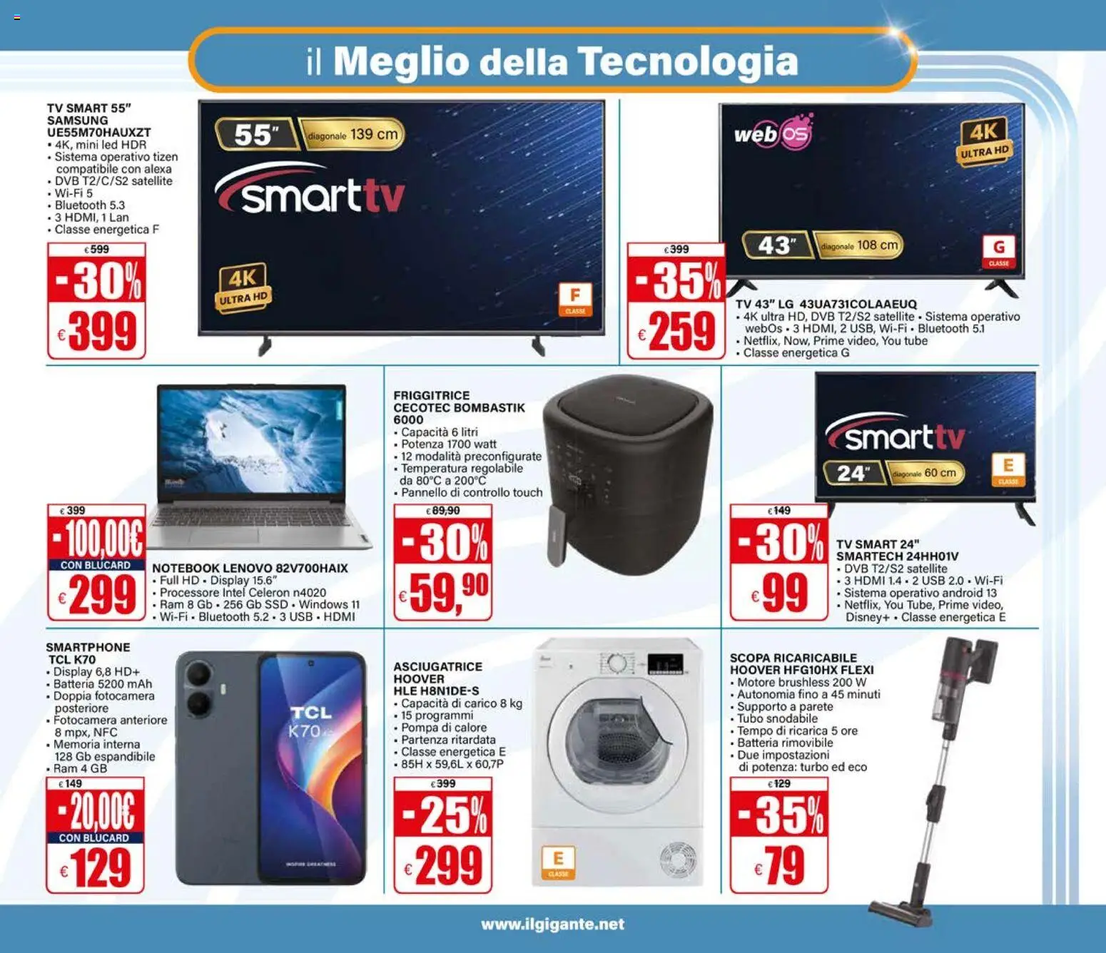 Volantino Il Gigante del 12/10/2026 | Pagina: 37 | Prodotti: Tubo, Smartphone, USB, Samsung
