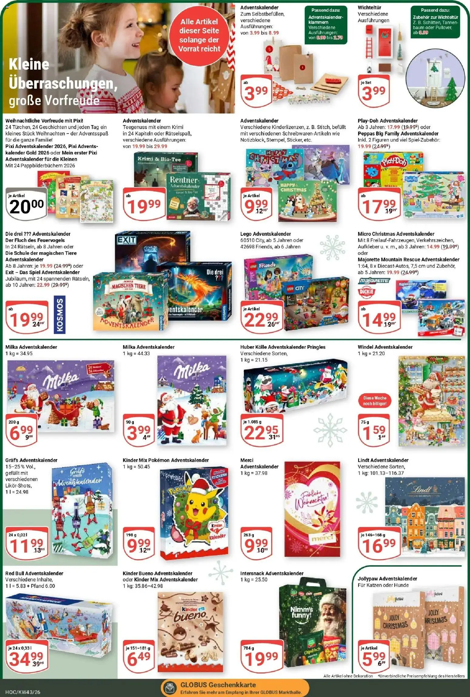 Globus Prospekt Hockenheim (ab 19.10.2026) » Angebote online | Seite: 24 | Produkte: Merci, Red bull, Pringles, Lindt