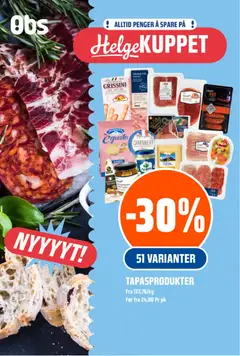 Forhåndsvisning av Coop Obs Helgemat Kuppet gyldig fra 30/07/2026