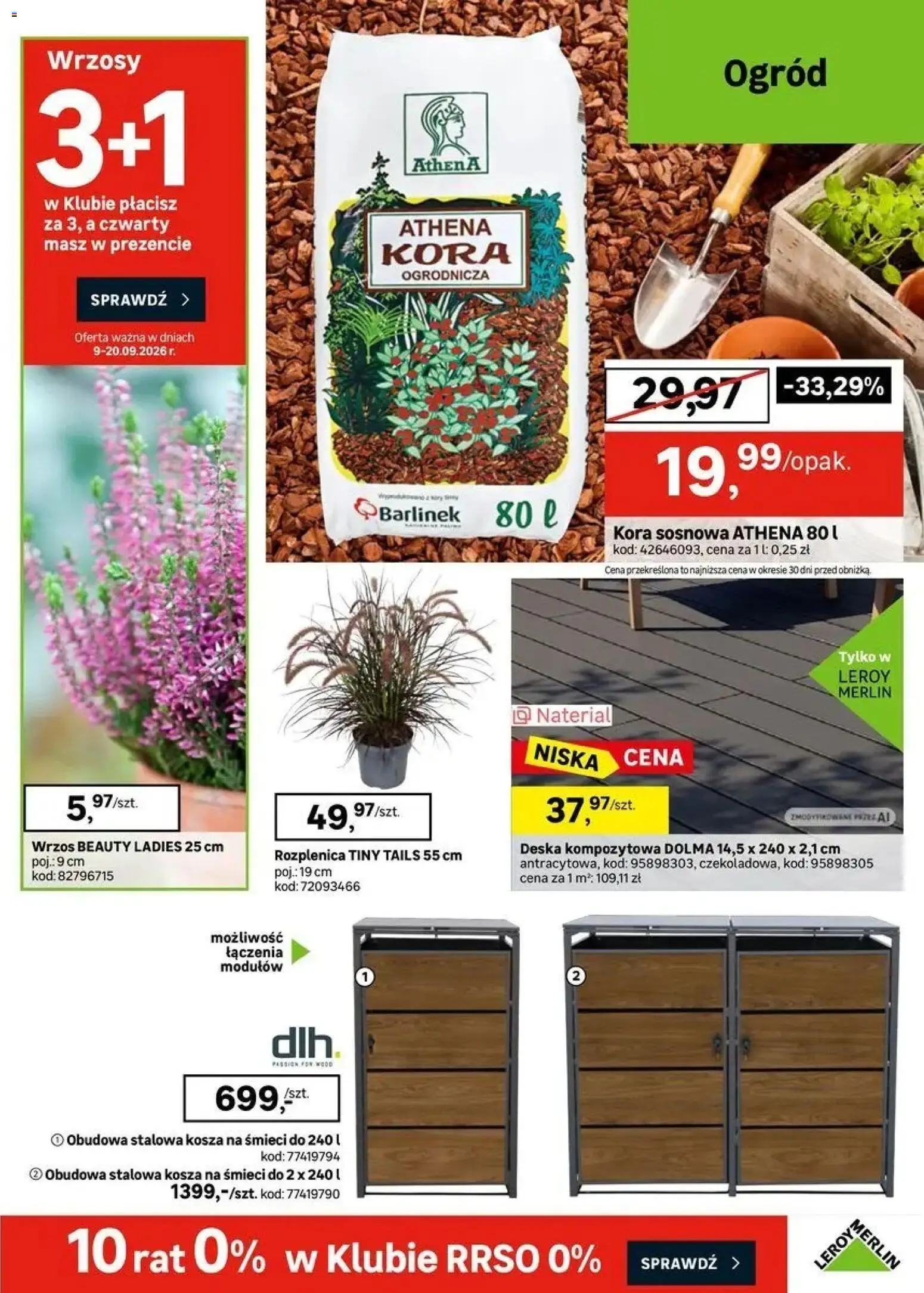 Leroy Merlin gazetka od 09.09.2026 | Strona: 39 | Produkty: Wrzos