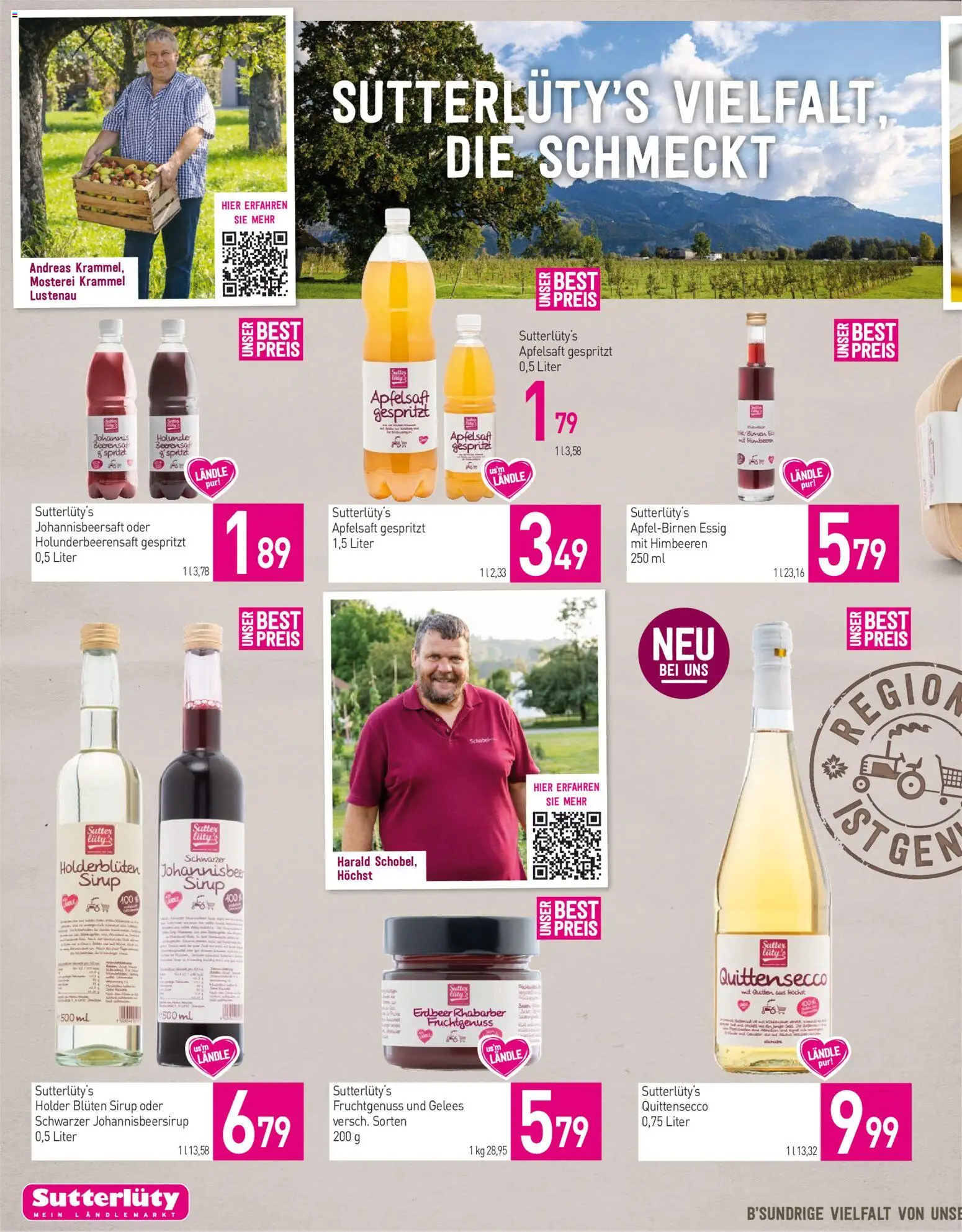 Sutterlüty Flugblatt gültig ab 20.08.2026 | Seite: 10 | Produkte: Apfelsaft