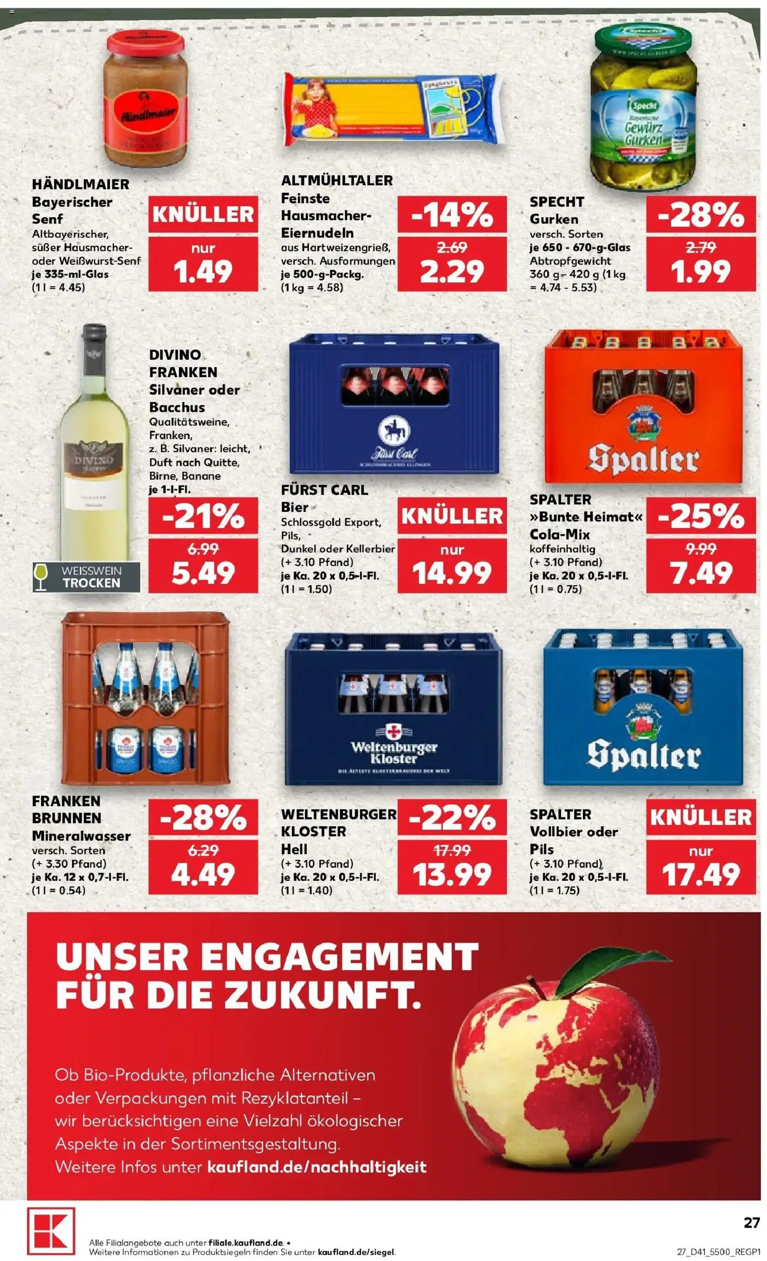 Prospekt Kaufland ab 08.10.2026 » Angebote Online zum Blättern | Seite: 27 | Produkte: Bier, Weißwein, Pils, Duft