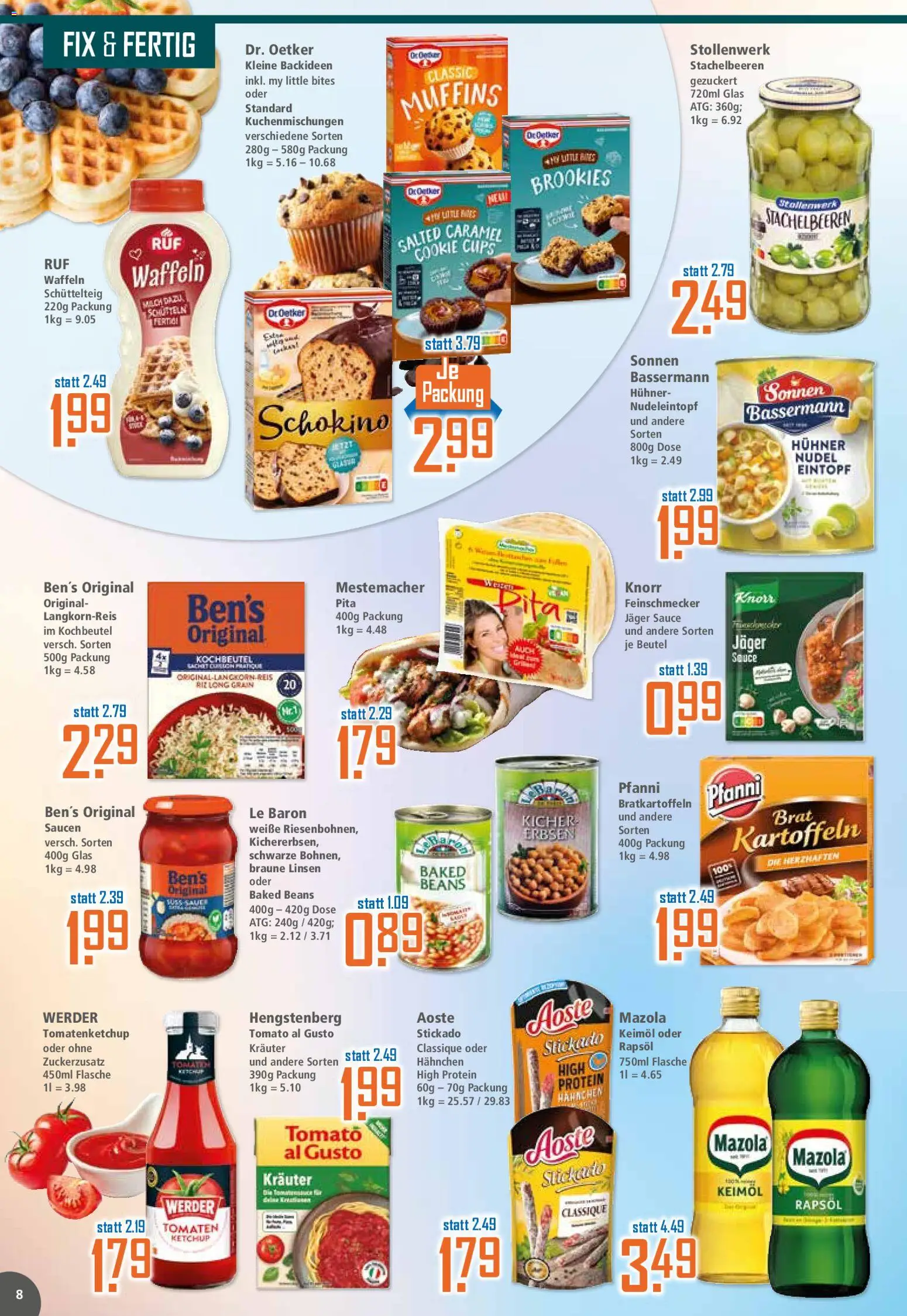 Klaas & Kock Prospekt – gültig ab 15.06.2026 | Seite: 8 | Produkte: Tomaten, Knorr, Waffeln, Kartoffeln