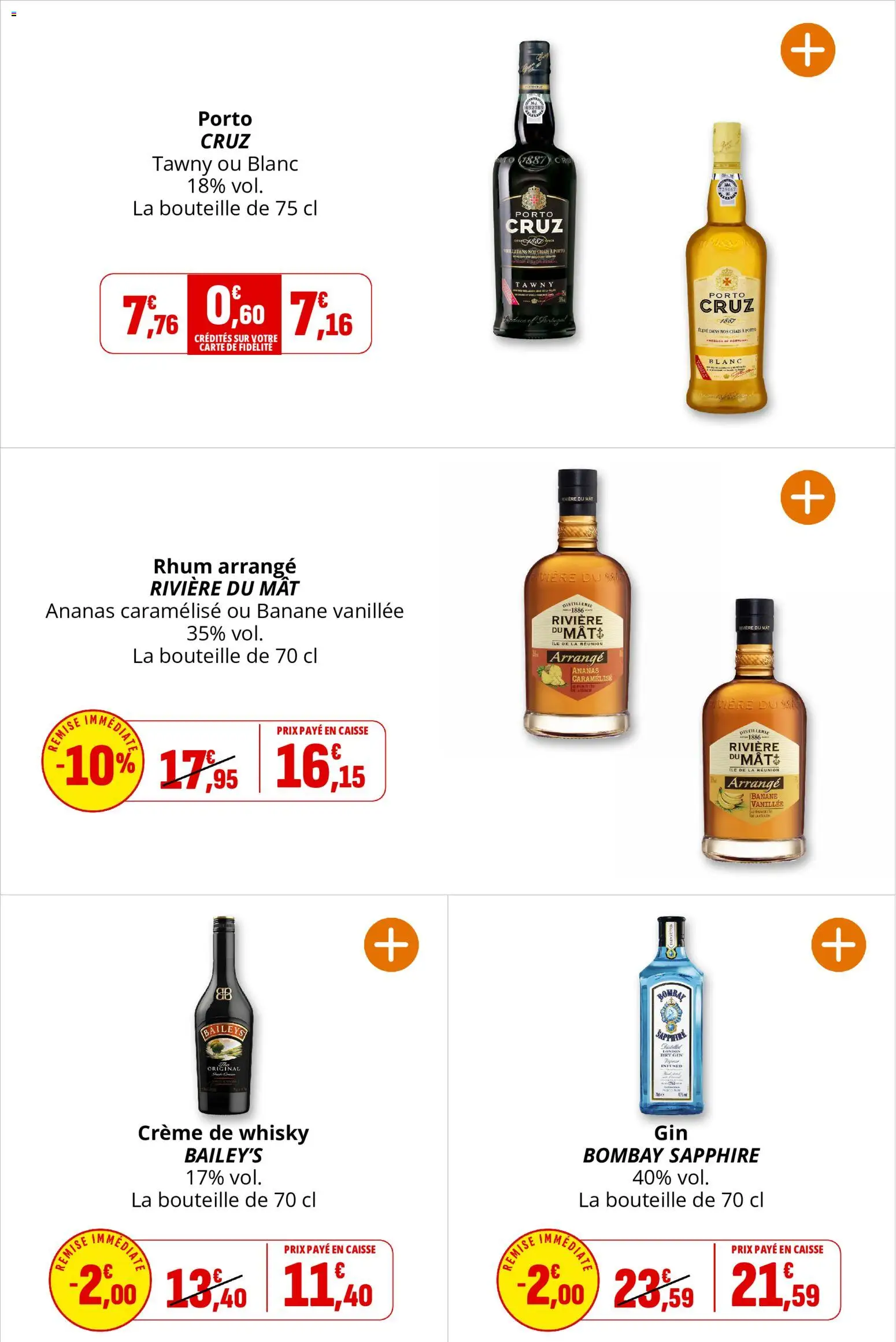 {H1} | Page: 36 | Produits: Baileys, Bombay Sapphire, Banane, Crème