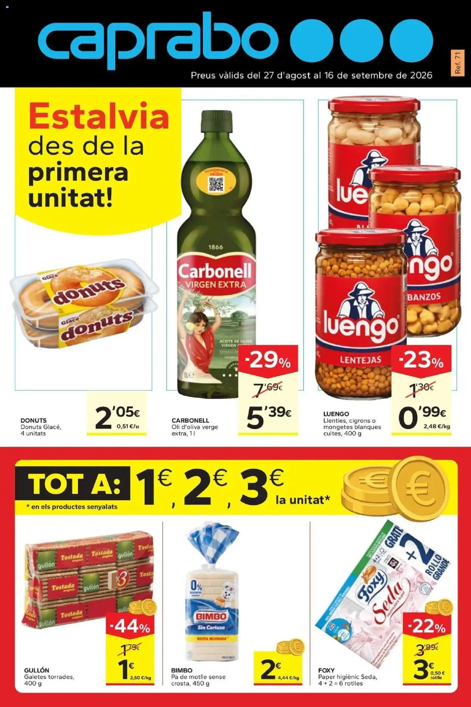 Caprabo - Estalvia des de la primera unitat │ válido desde el 17/09/2026 | Página: 1