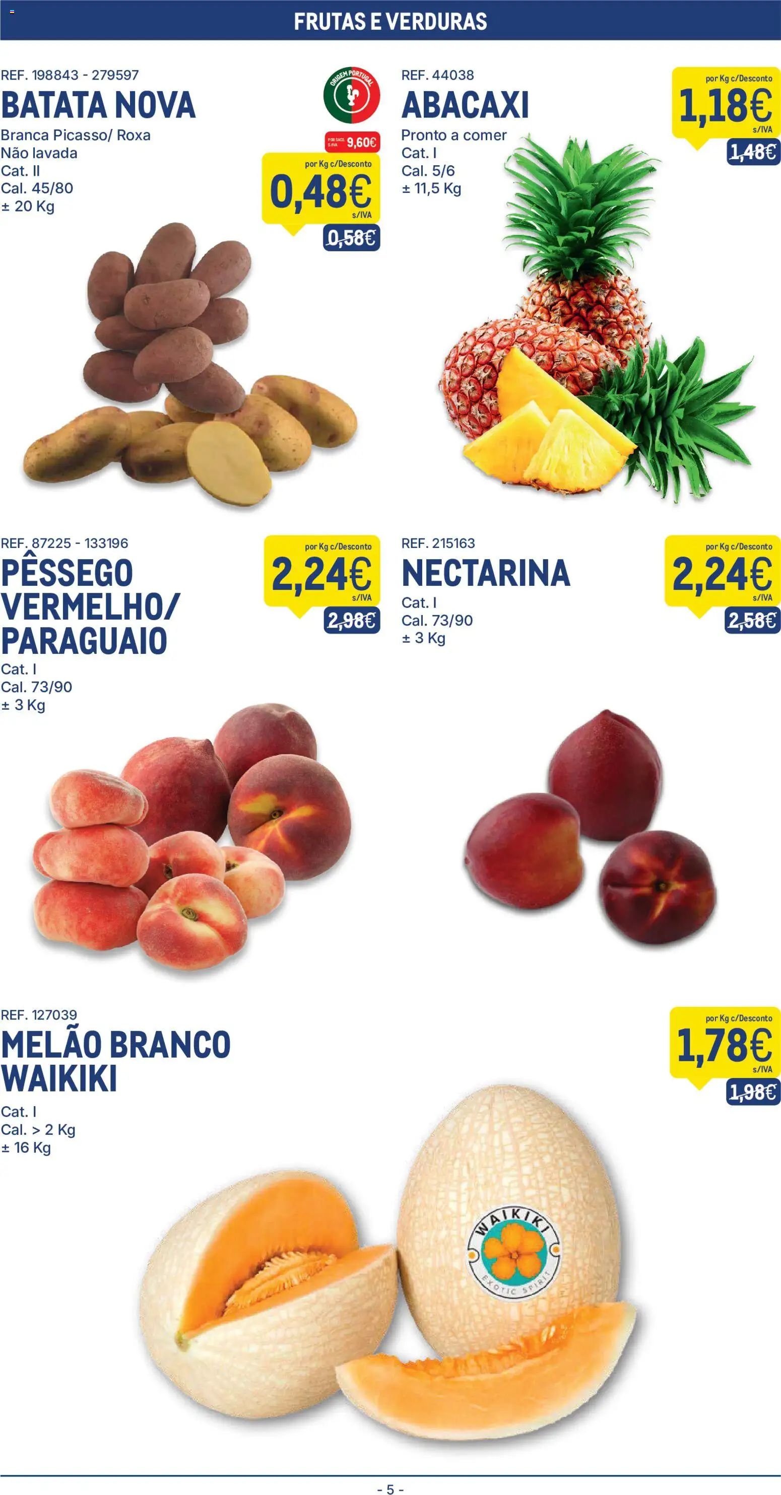 Makro folheto │ válido de 09.06.2026 | Página: 5 | Produtos: Batata, Abacaxi, Melão