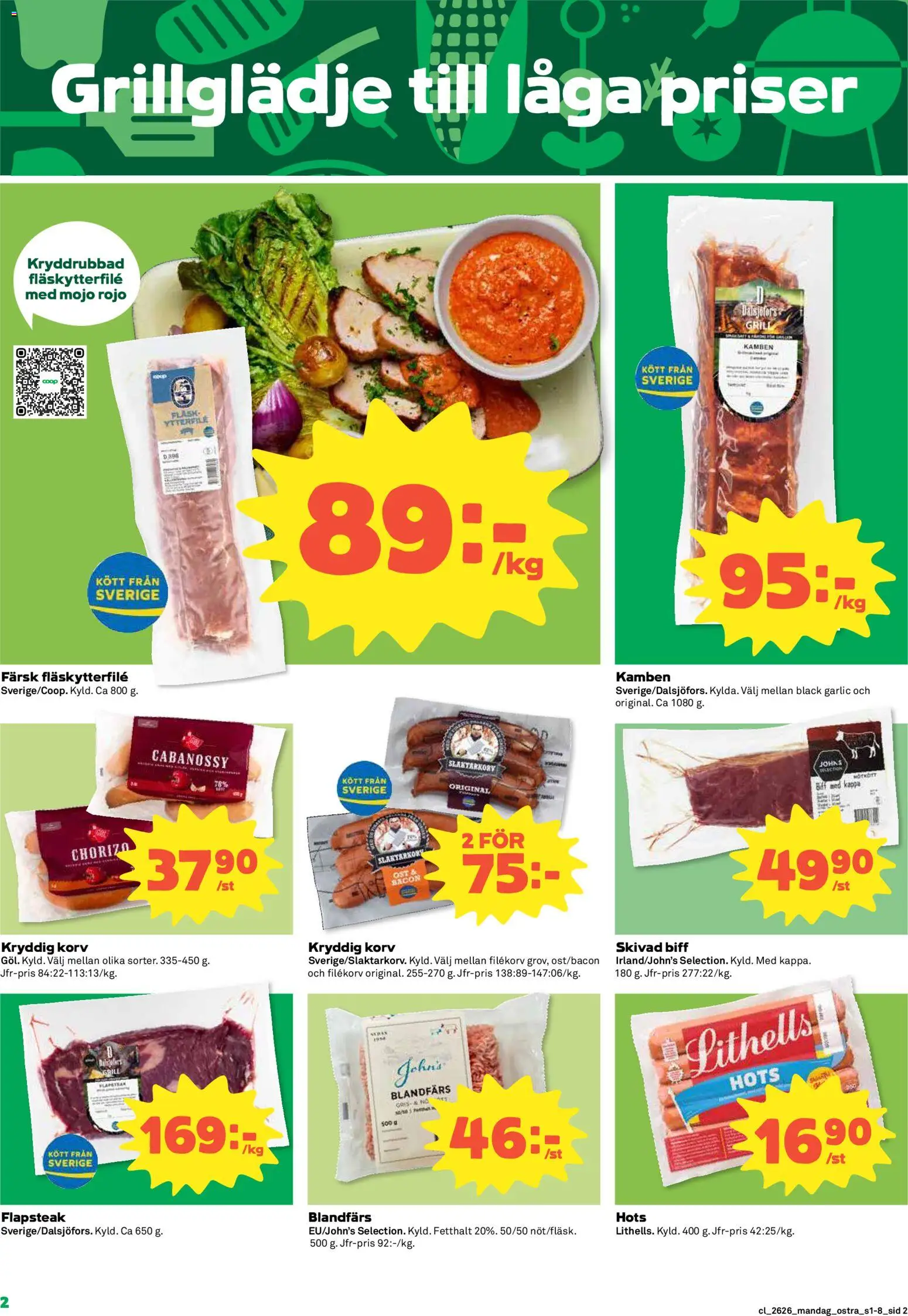 Coop Daglivs reklamblad aktuell från 22.06.2026 | Sida: 2