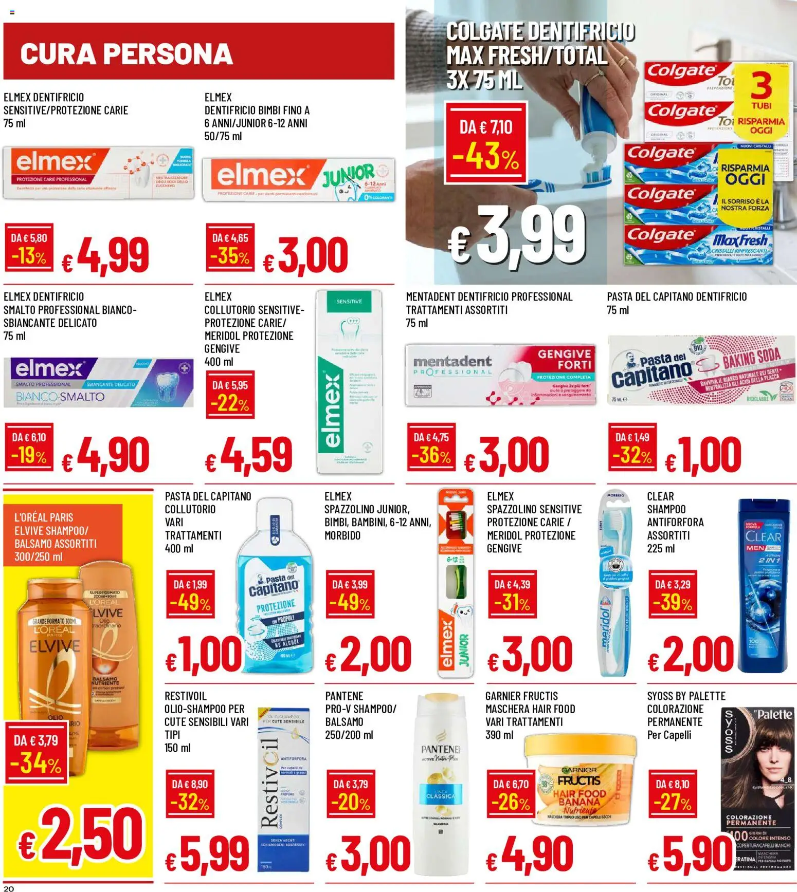 Volantino Galassia del 25/06/2026 | Pagina: 20 | Prodotti: Shampoo, Balsamo, Collutorio, Pasta