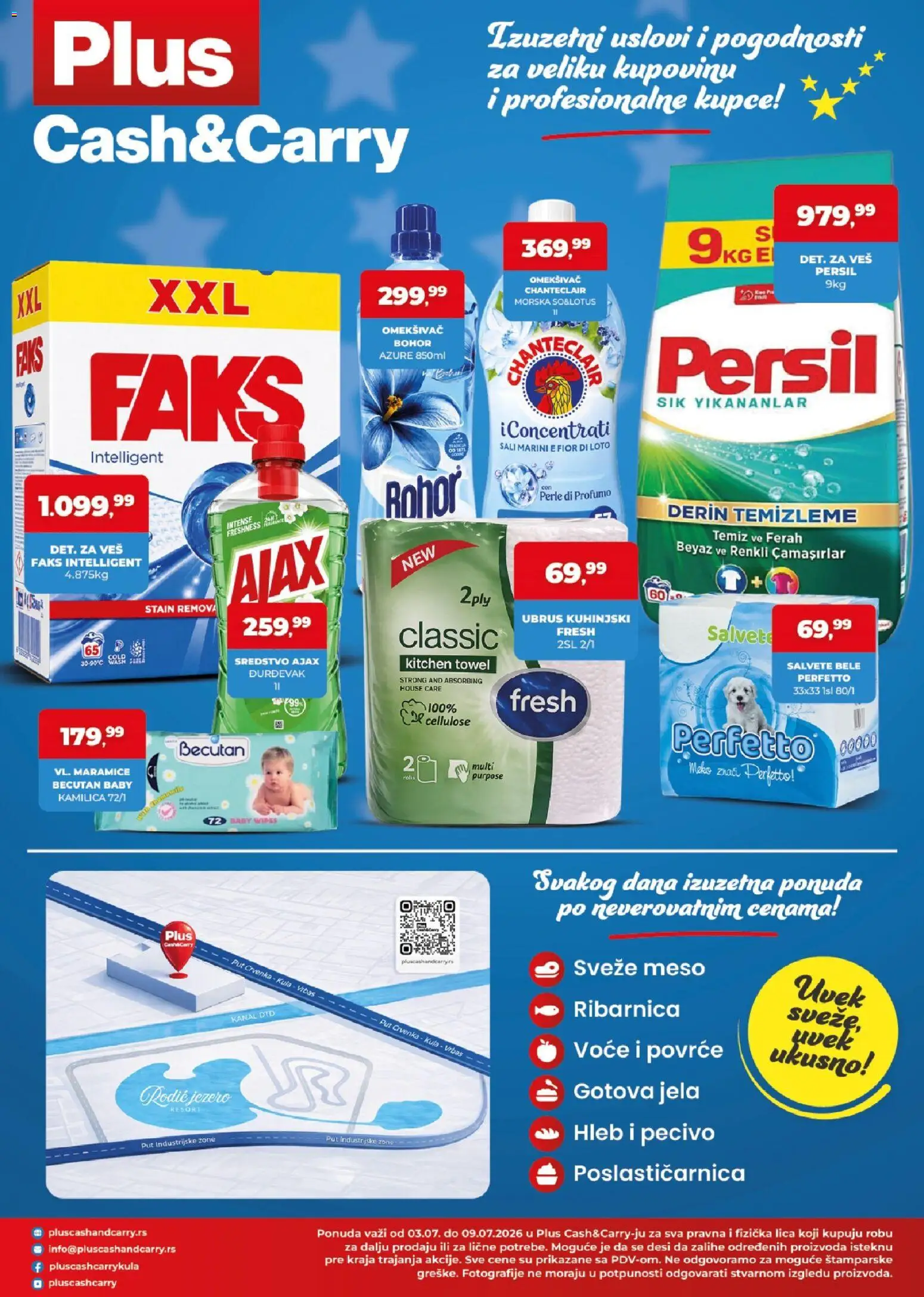 Plus Cash & Carry katalog - važi od 03.07.2026 | Strana: 4 | Proizvode: Ubrus, Pecivo, Ajax, Persil