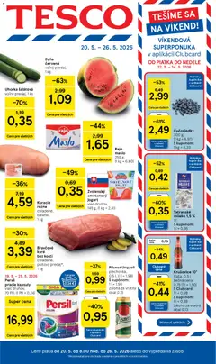 Tesco leták platný od 20.05.2026