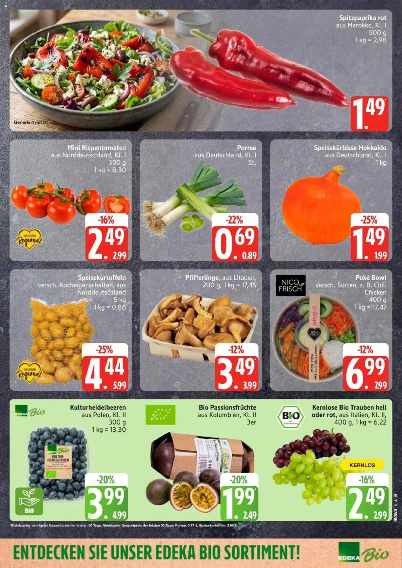 Edeka Prospekt Hamburg – gültig ab 31.08.2026 | Seite: 9 | Produkte: Trauben, Heidelbeeren, Chili