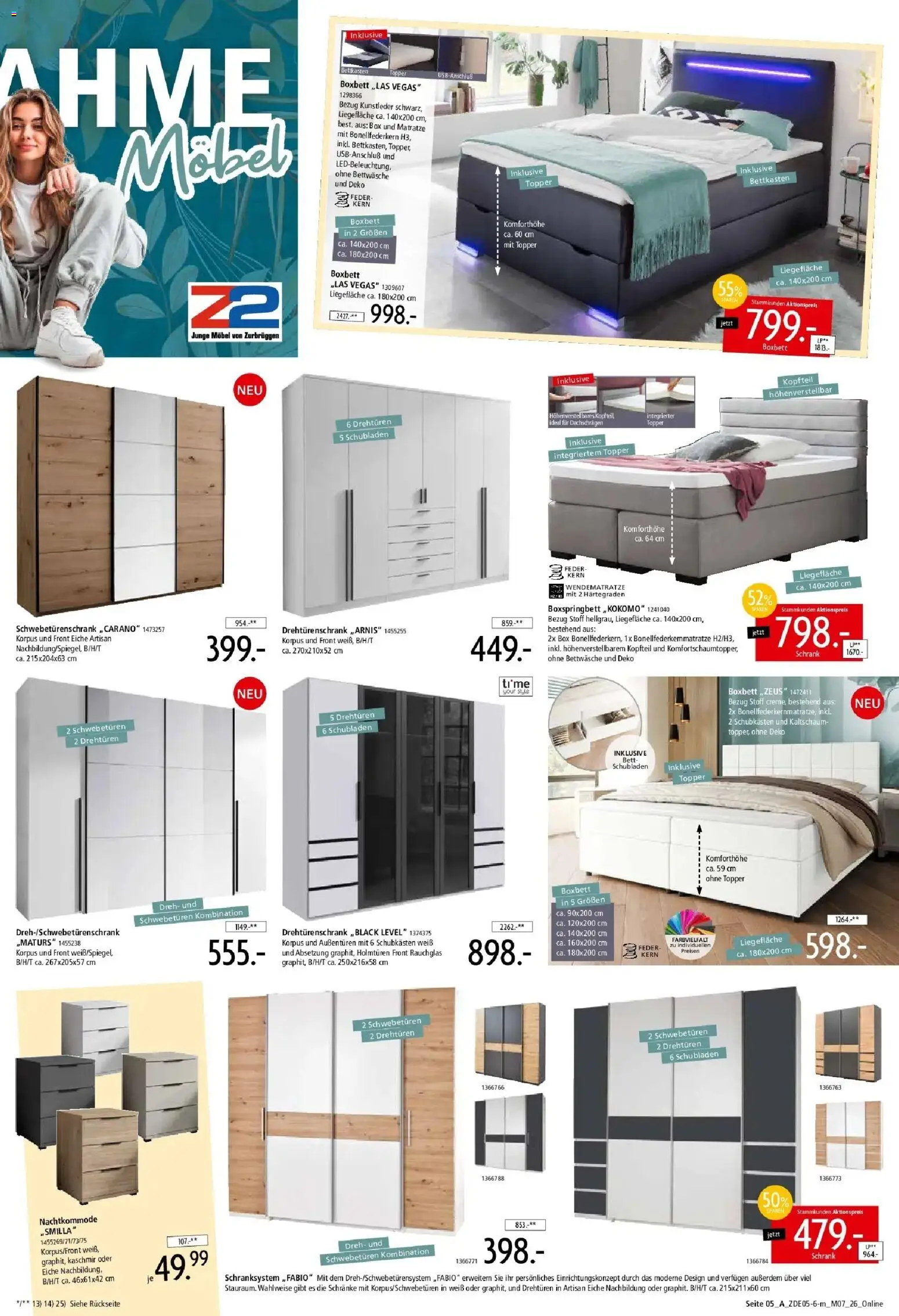Zurbrüggen Unschlagbar günstig – gültig ab 16.05.2026 | Seite: 9 | Produkte: Drehtürenschrank, Topper, Schrank, Box