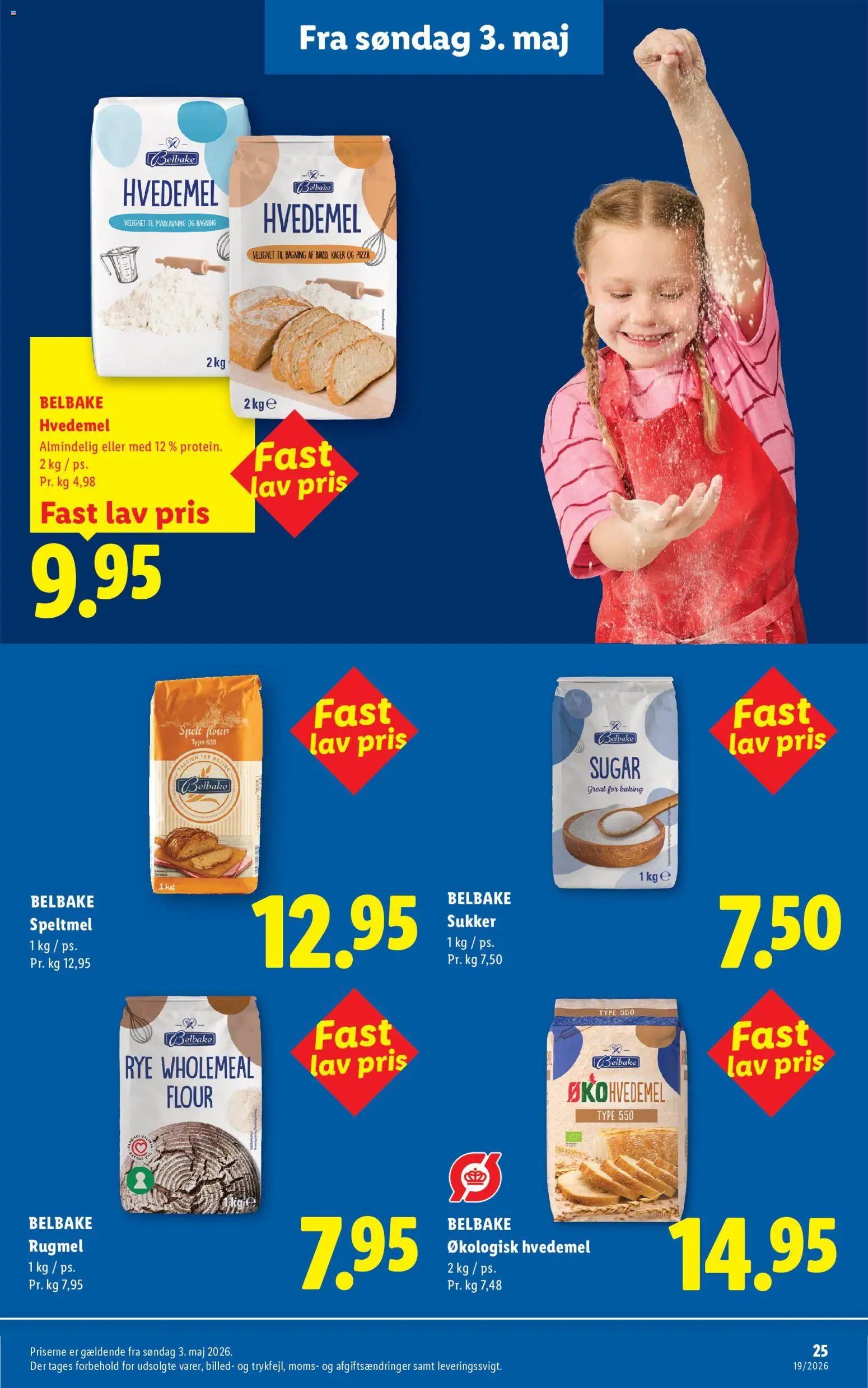 Lidl tilbudsavis – gyldig fra 03.05.2026 | Side: 25 | Produkter: Te, Hvedemel, Kager, Sukker