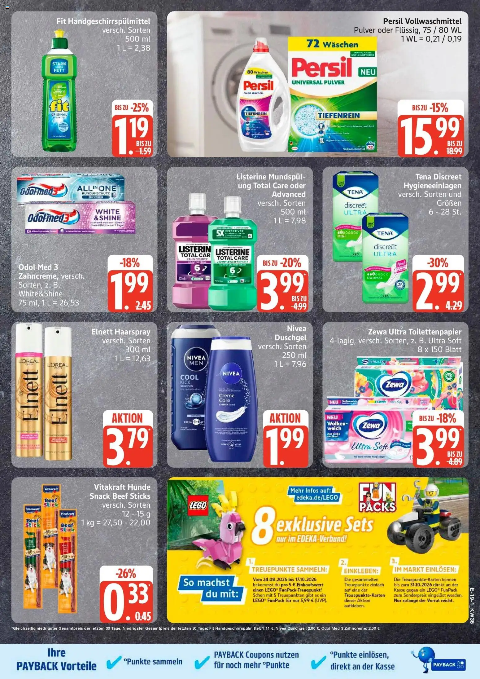 Edeka Prospekt Hamburg (ab 31.08.2026) » Angebote Online | Seite: 25 | Produkte: Zewa, Haarspray, Persil, Listerine