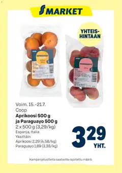 S-market-mainoslehti voimassa 15/07/2026 alkaen
