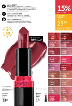 Ofertele Avon valabile de la 01.06.2026 | Pagină: 61 | Produse: Blush, Ruj, Peluş Köpek Yatağı, Ulei