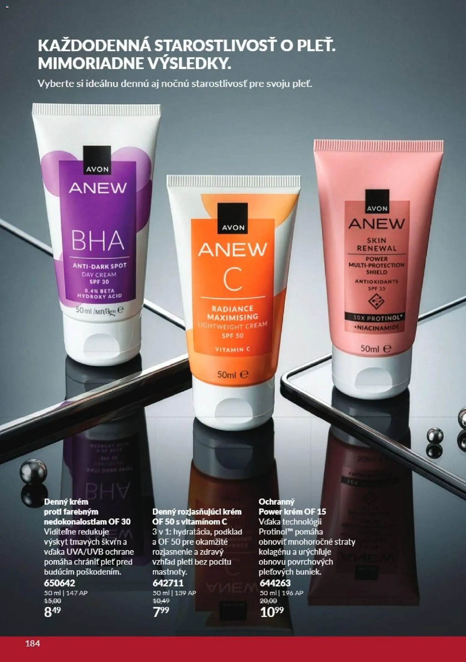 Nové Avon akcie – leták je platný od 01.11.2026 | Strana: 184 | Produkty: Krém