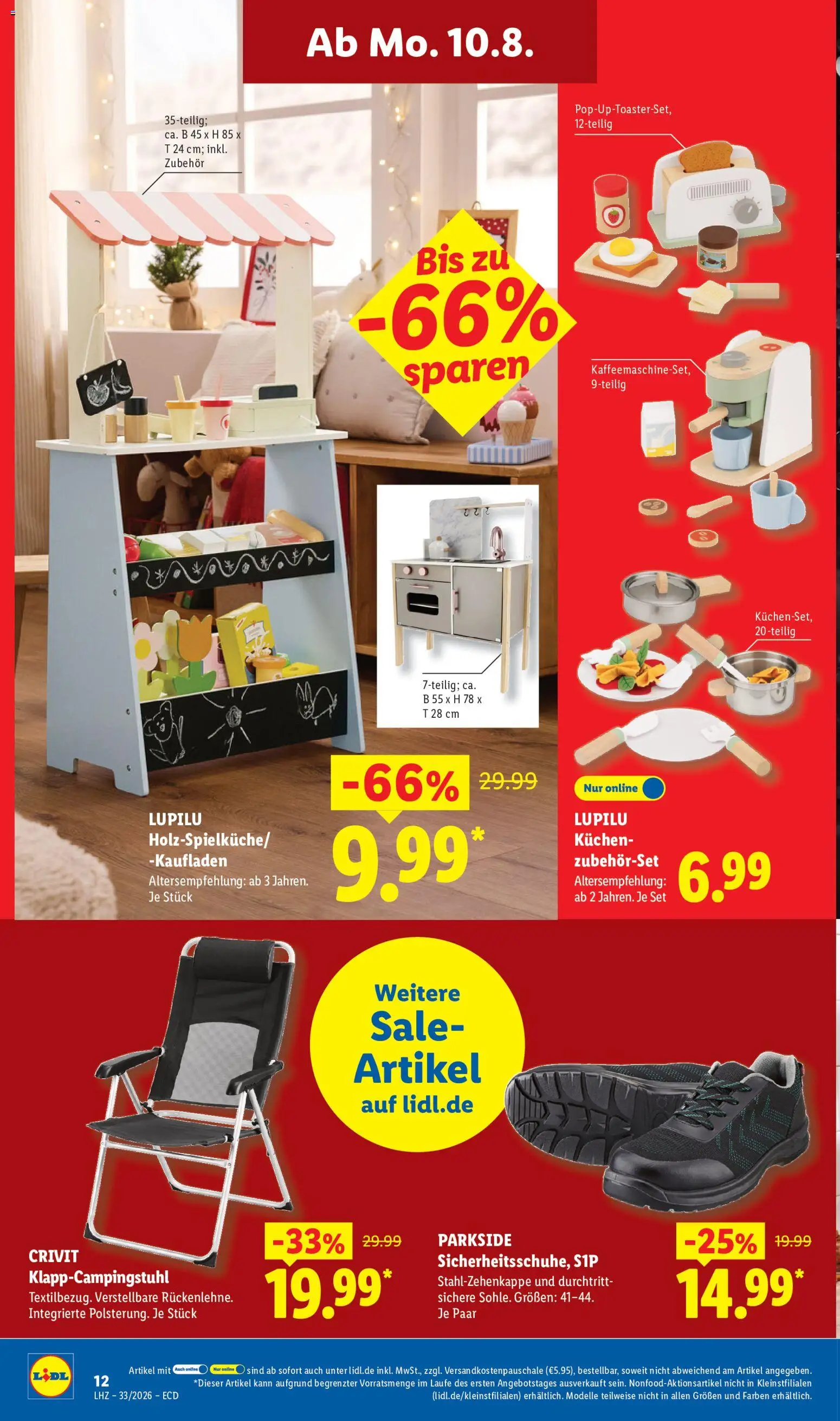 Lidl Německo leták od 10.08.2026 | Strana: 8 | Produkty: Parkside