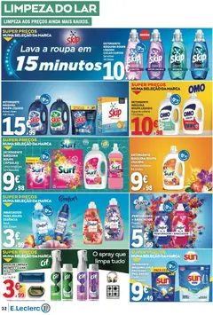 Pré-visualização E.Leclerc folheto válido de 02/07/2026 | Página: 32 | Produtos: Agua, Perfume, Sabão, Detergente