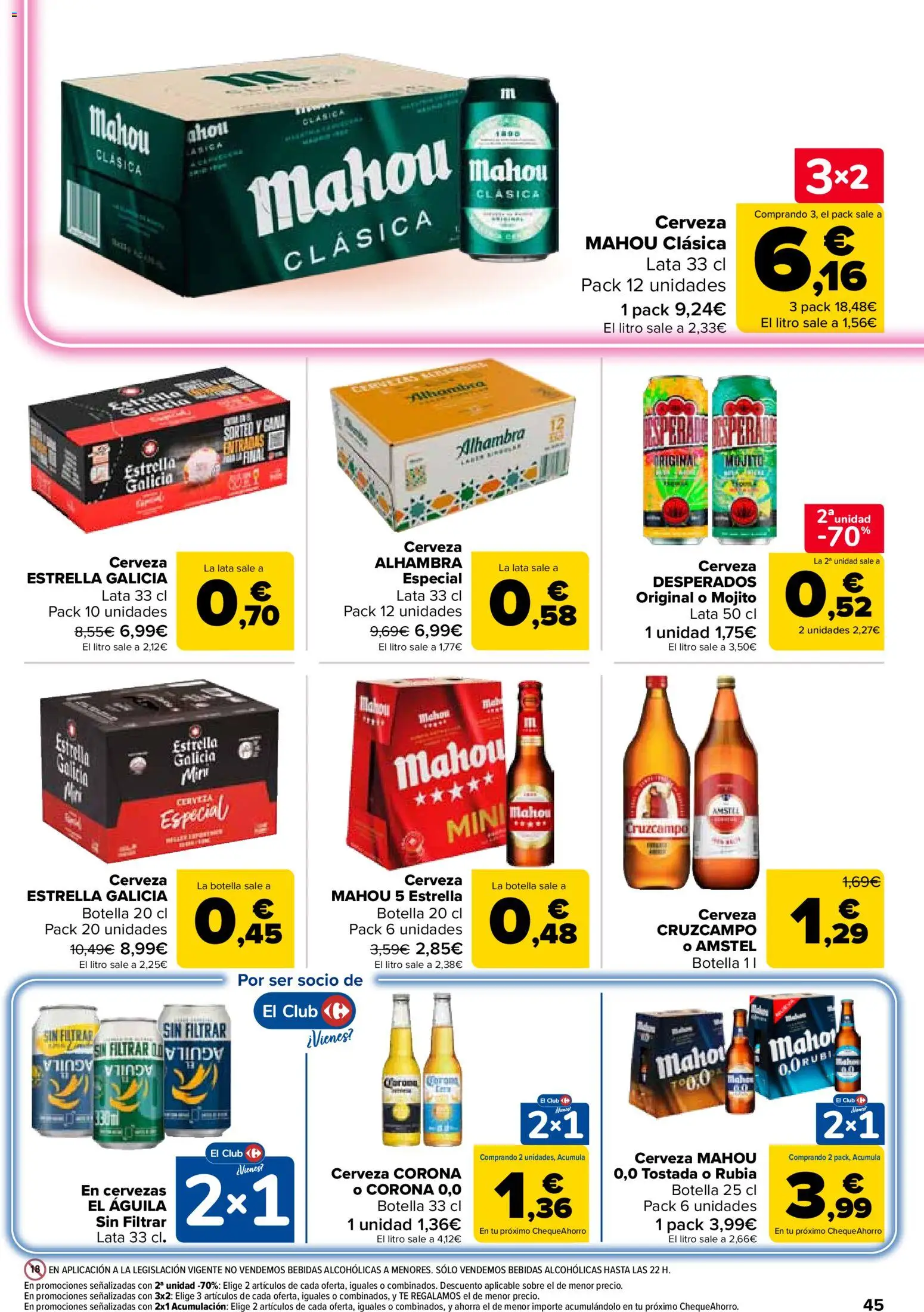Carrefour folleto │ válido desde el 14/07/2026 | Página: 47 | Productos: Cerveza, Té, Cerveza Corona, Bebidas