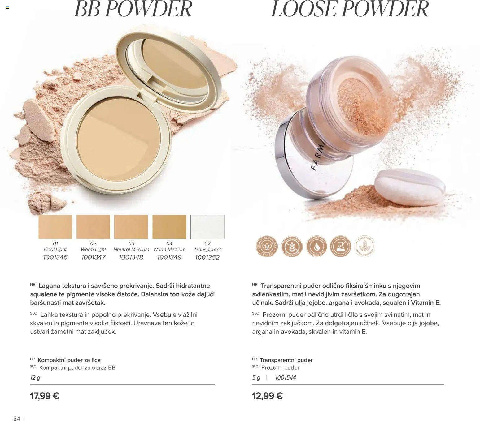 Farmasi katalog | vrijedi od 01.09.2026 | Stranica: 54 | Proizvodi: Puder