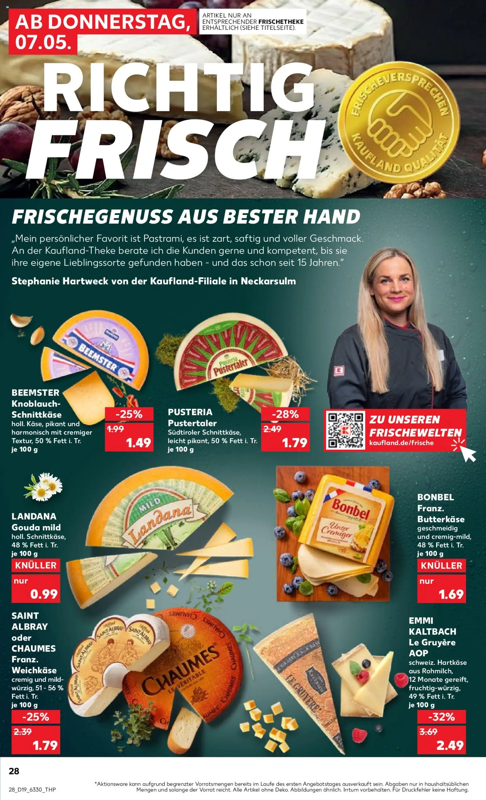 Kaufland Prospekt Kiel	 – gültig ab 07.05.2026 | Seite: 28 | Produkte: Gouda, Knoblauch