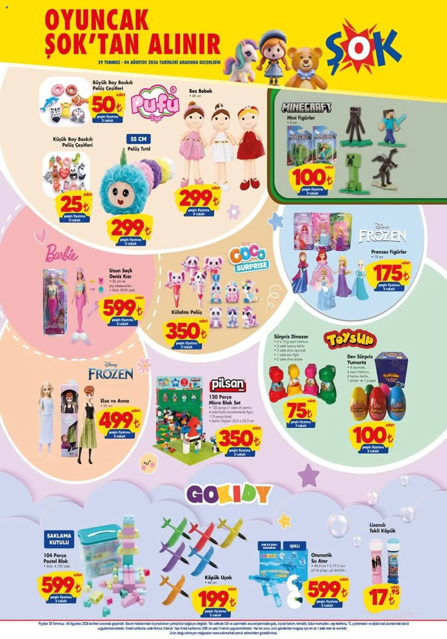Şok Market Katalog - 29 Temmuz 2026 tarihinden itibaren geçerlidir | Sayfa: 4 | Ürünler: Yumurta, Su, Oyun hamuru, Bağlayıcı