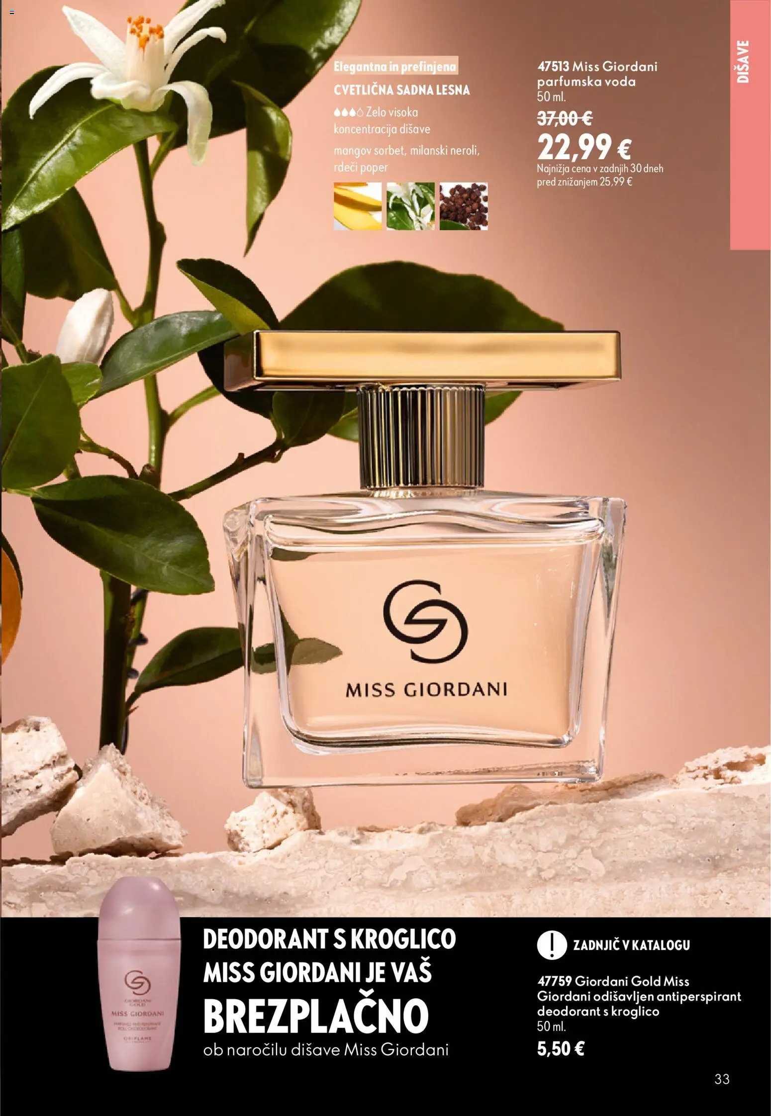Novi Oriflame katalog ponudbe – veljaven od 16.09.2026 | Stran: 33 | Izdelki: Antiperspirant, Voda, Poper, Parfumska voda