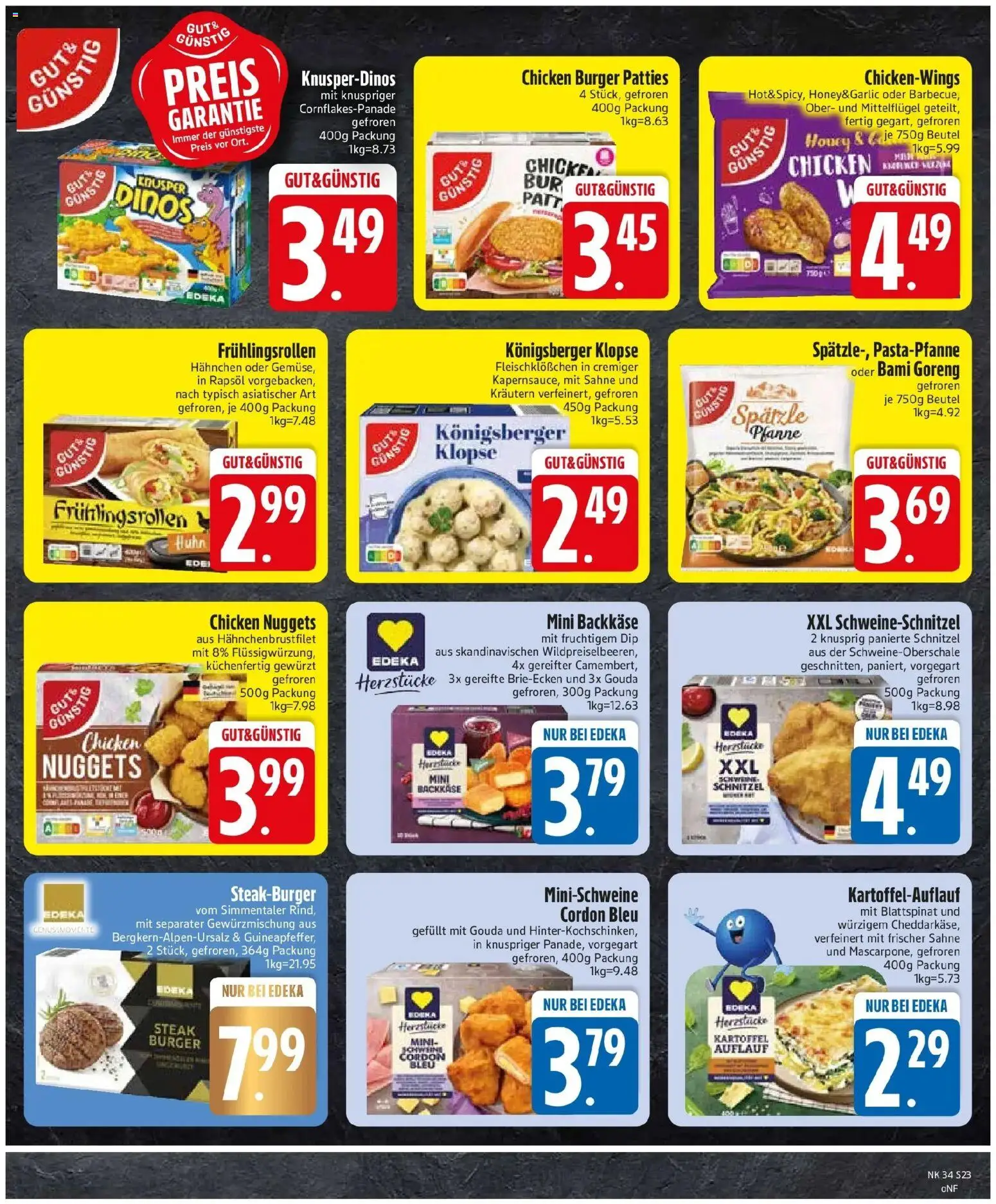 Edeka Prospekt Rötz (ab 17.08.2026) » Angebote Online | Seite: 25 | Produkte: Gouda, Burger, Steak, Sahne
