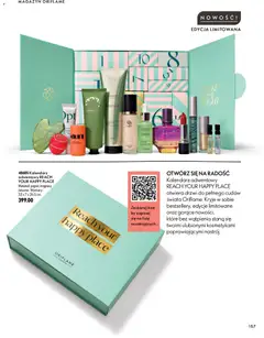 Pogląd oferty "Oriflame Katalog 14 2026" - ważna od 30.09.2026 | Strona: 157 | Produkty: Kalendarz adwentowy, Kalendarz, Drzwi