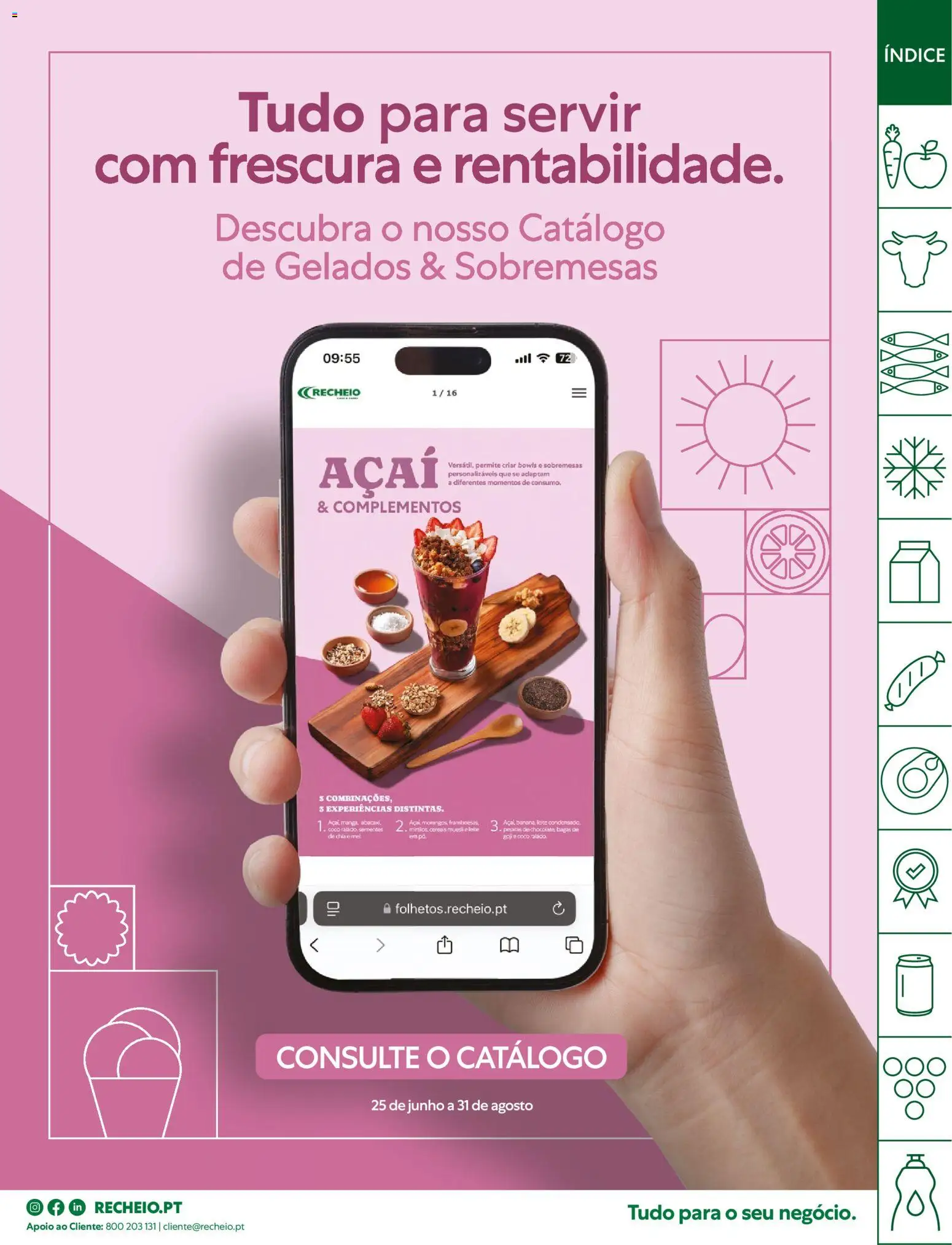 Recheio Horeca │ válido de 14/07/2026 | Página: 30 | Produtos: Açai, Leite