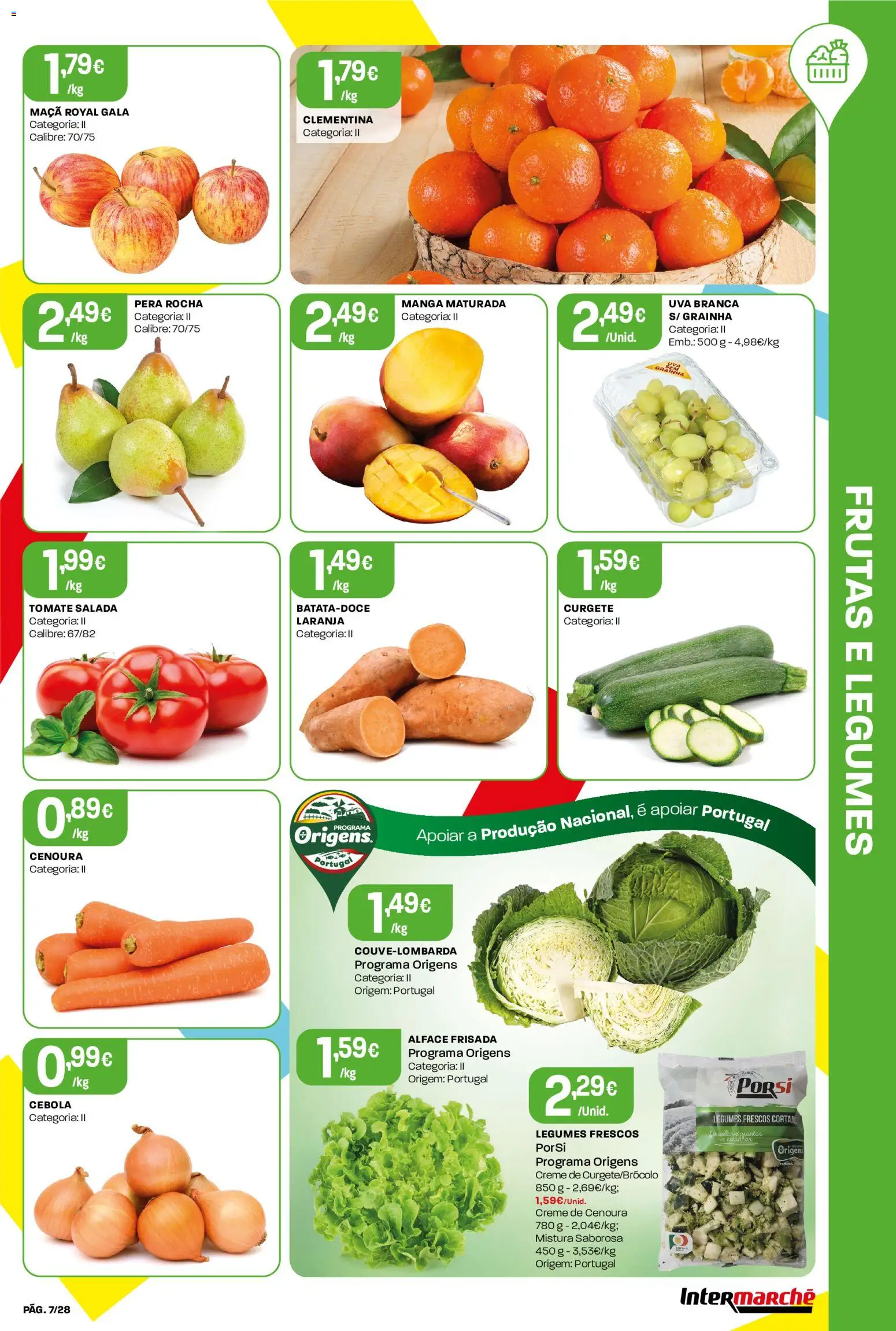 Intermarché folheto Contact │ válido de 29/10/2026 | Página: 7 | Produtos: Maça, Creme, Salada, Alface
