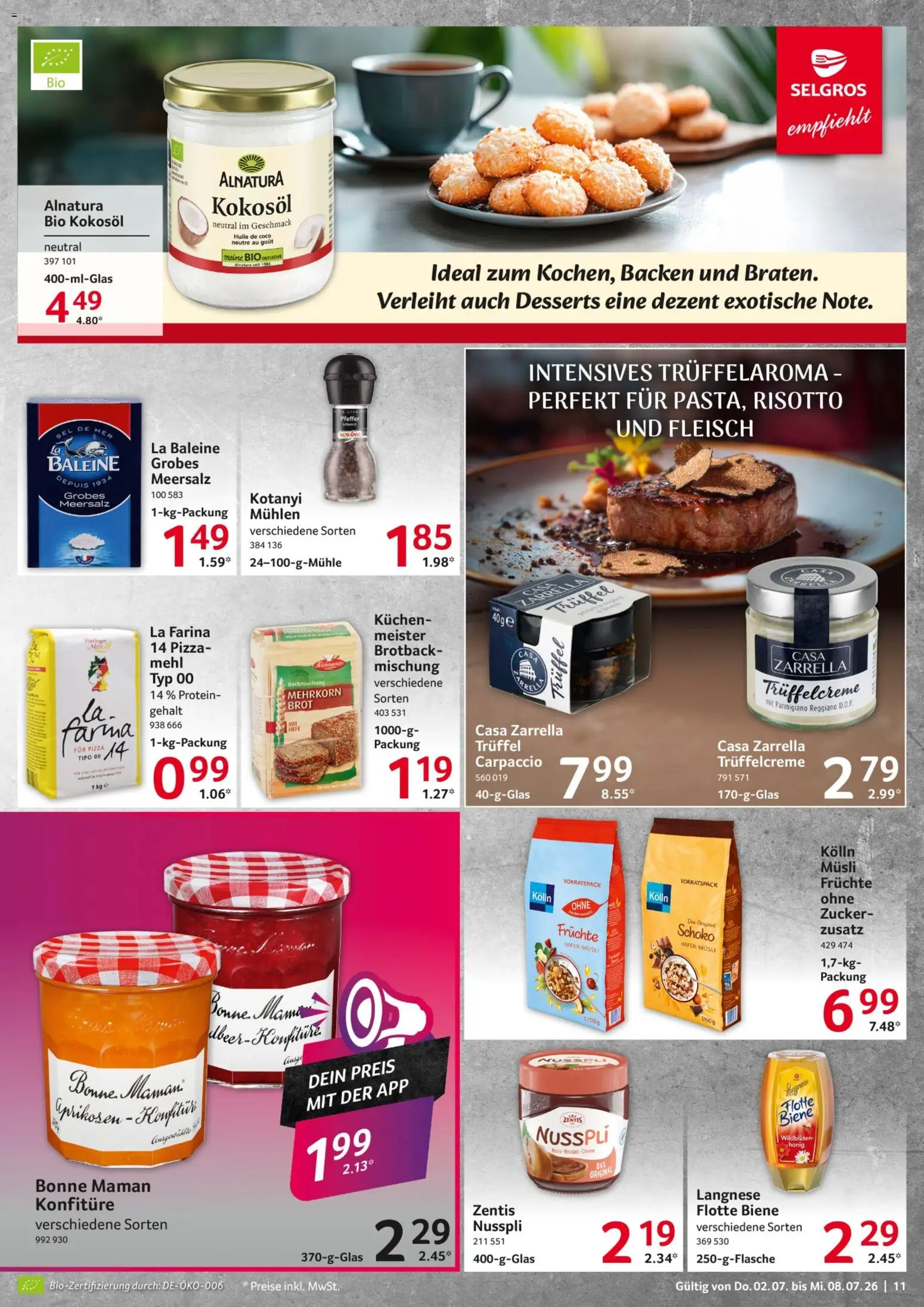 Selgros Prospekt – gültig ab 02.07.2026 | Seite: 11 | Produkte: Kolln, Zucker, Pfeffer, Zentis nusspli