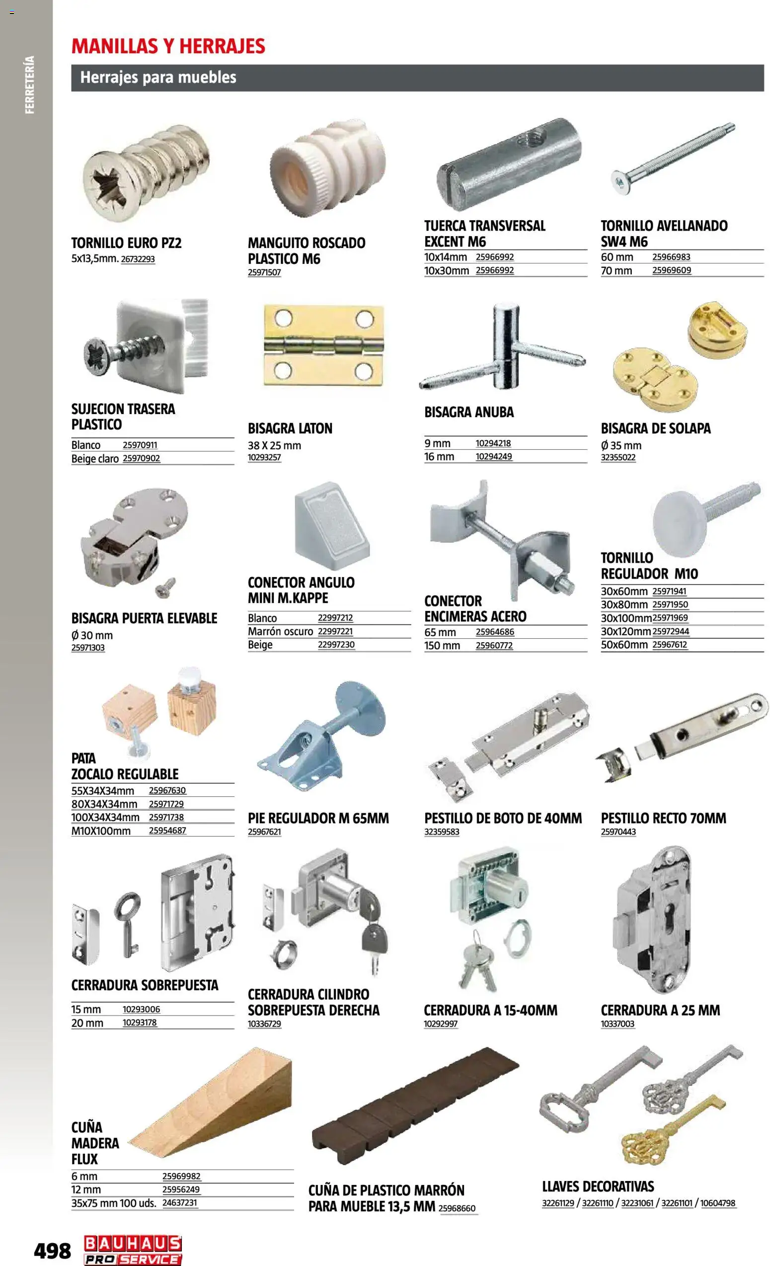 Bauhaus ProService │ válido desde el 11/05/2026 | Página: 498 | Productos: Muebles, Conector, Cuna