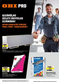 OBI kizárólag üzleti ügyfelek számára - amely érvényes a következő dátumtól: 2026.09.15.