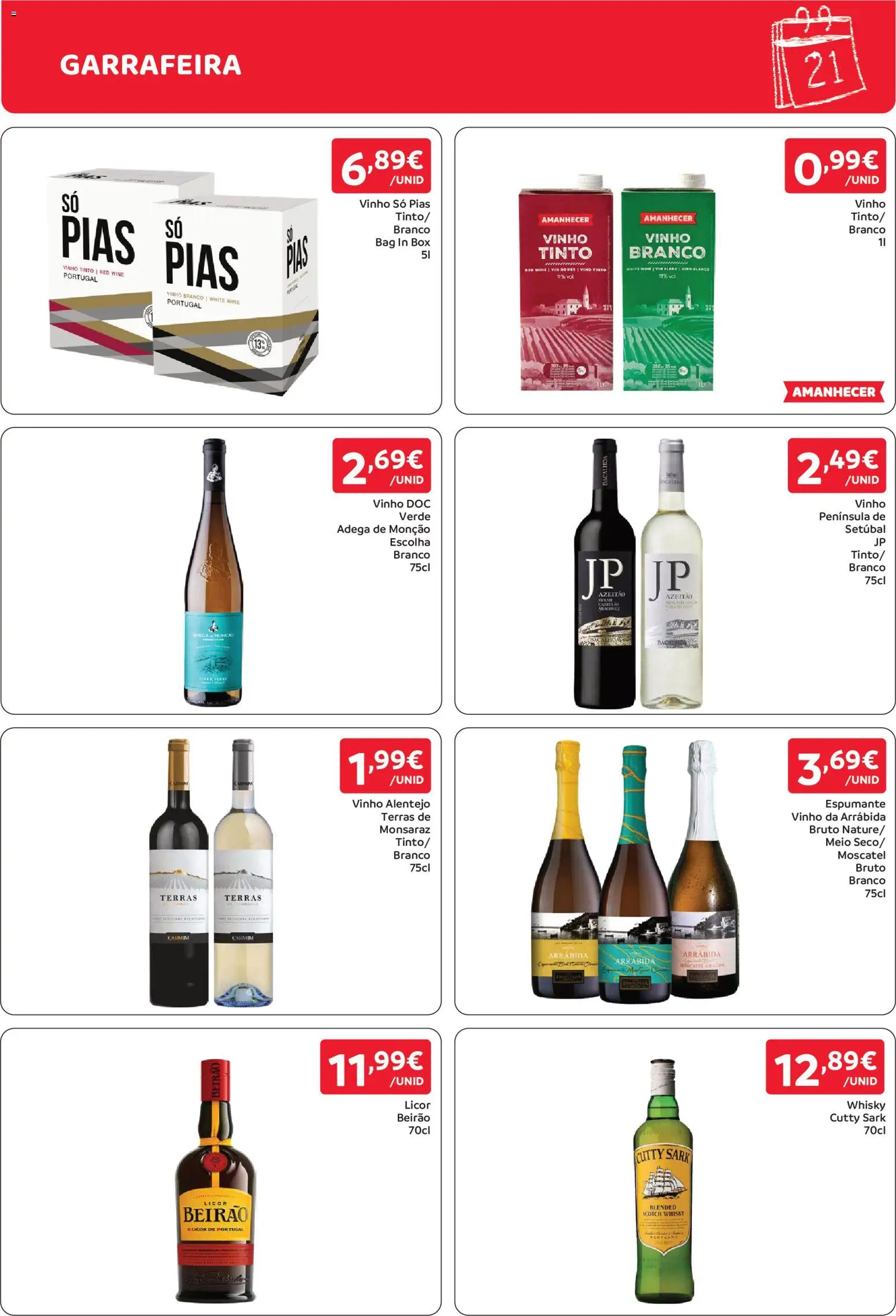 Amanhecer folheto │ válido de 03/09/2026 | Página: 8 | Produtos: Whisky, Vinho branco, Vinho, Vinho tinto
