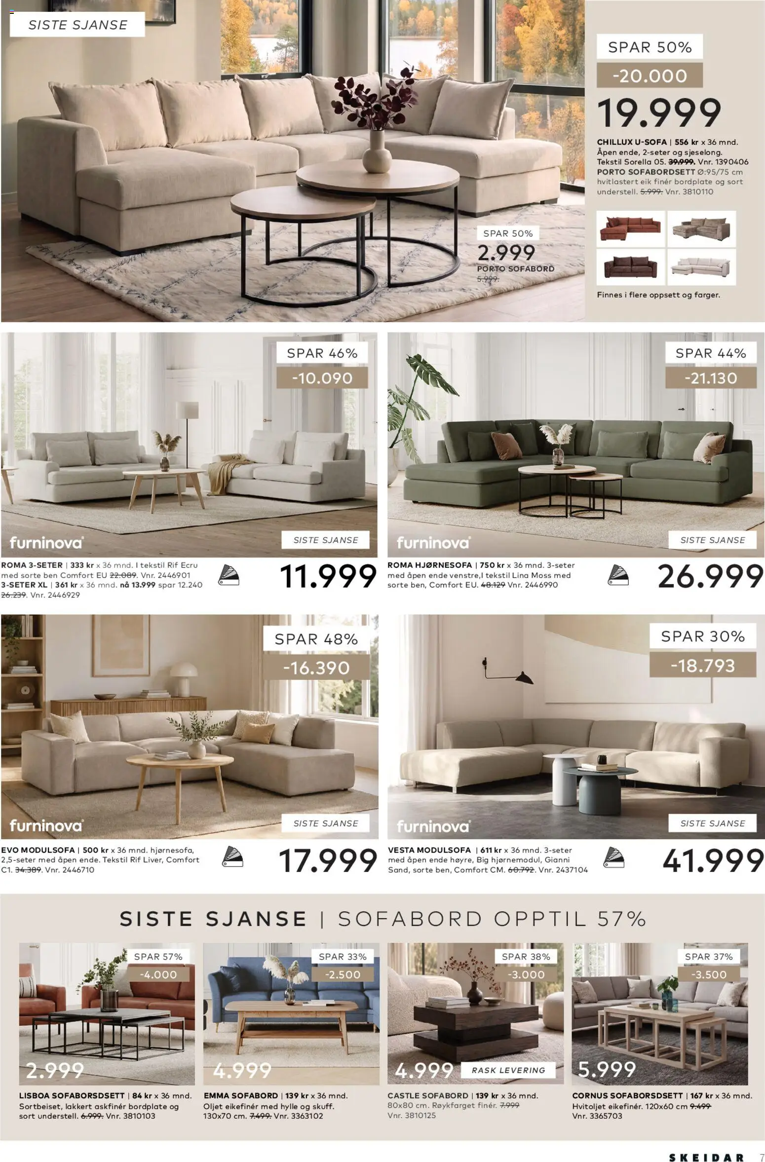 {H1} | Side: 7 | Produkter: Hjørnesofa, Hylle