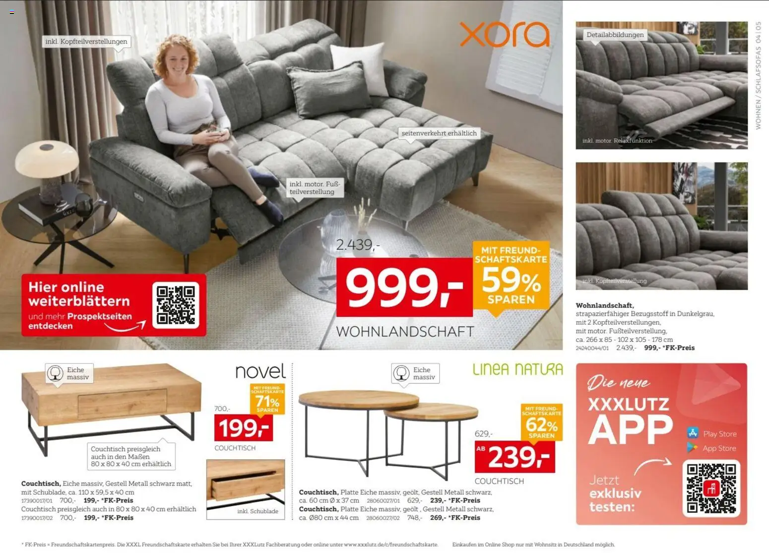 XXXLutz Prospekt – gültig ab 19.09.2026 | Seite: 4 | Produkte: Wohnlandschaft, Couchtisch