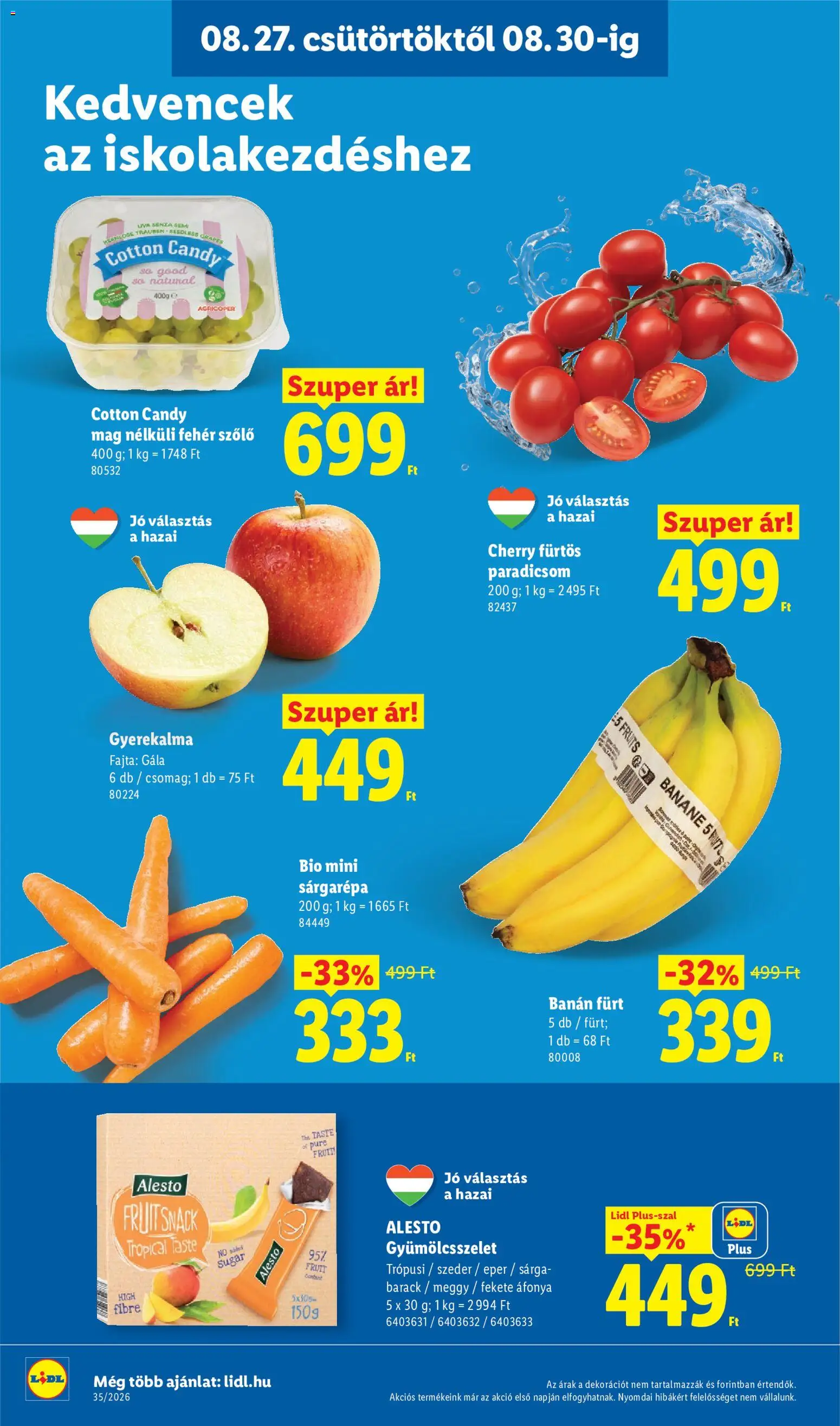 Lidl akciós ujság - amely érvényes a következő dátumtól: 2026.08.27. | Oldal: 30