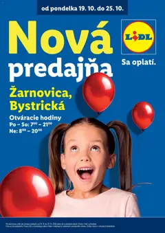 Lidl leták platný od 19.10.2026