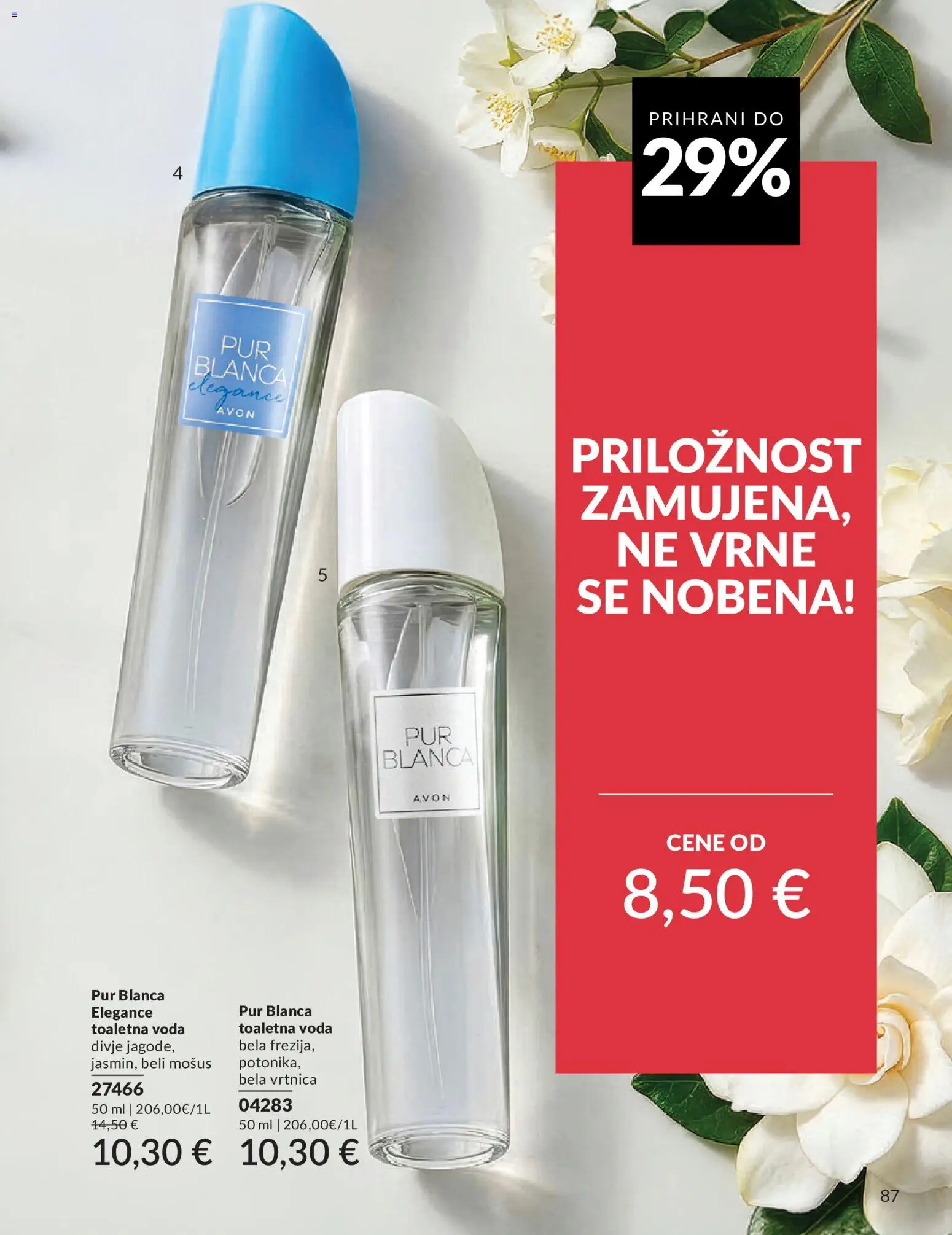 Novi Avon katalog ponudbe – veljaven od 01.08.2026 | Stran: 87 | Izdelki: Voda, Toaletna voda