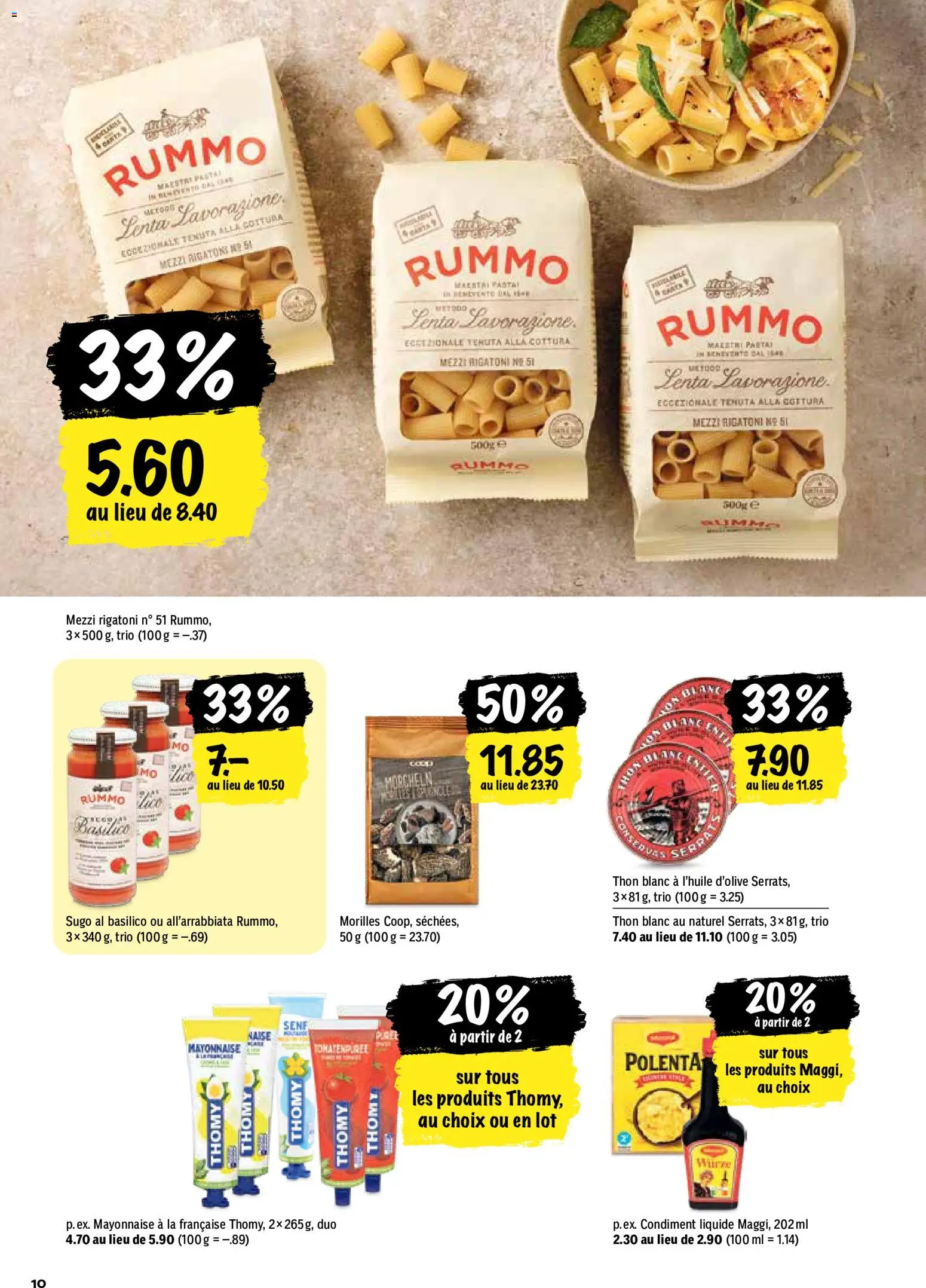 Coop aktionen FR – gültig ab 21.05.2026 | Seite: 10 | Produkte: Tomatenpüree, Pasta, Mayonnaise