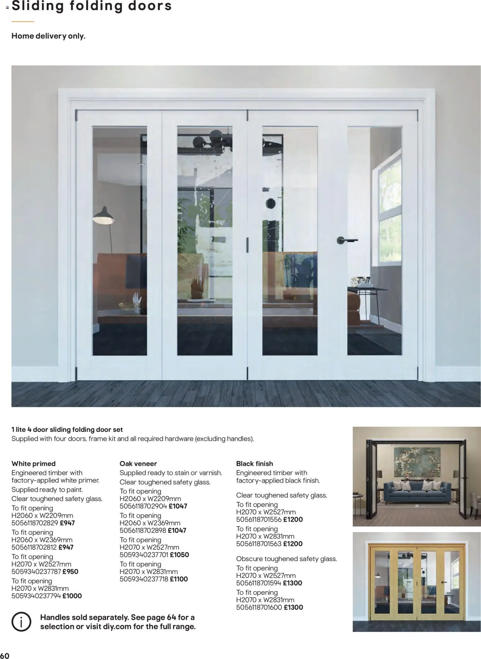 {H1} | Page: 60 | Products: Door, Doors, Folding doors, Handles