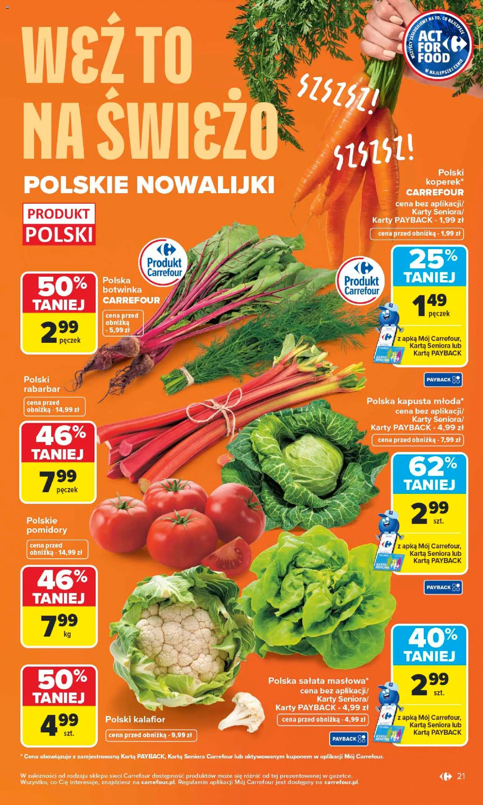 Carrefour gazetka od 25.05.2026 | Strona: 23 | Produkty: Kapusta, Karta, Botwinka, Pomidory