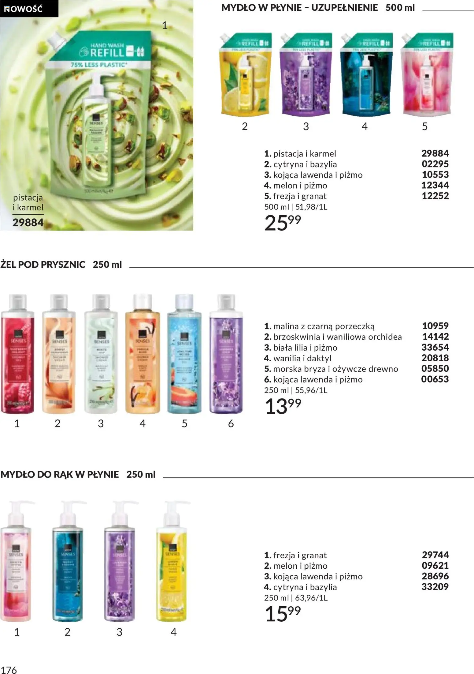 Avon Katalog 9 2026 od 01.09.2026 | Strona: 176 | Produkty: Bazylia, Porzeczka, Prysznic, Mydło