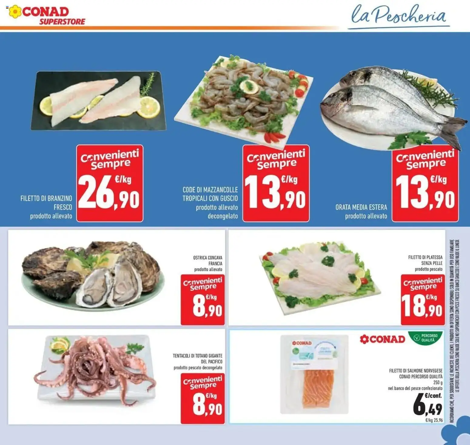 Volantino Conad dal 09/09/2026 > Anteprima | Pagina: 31 | Prodotti: Pesce, Mazzancolle, Filetto, Totano