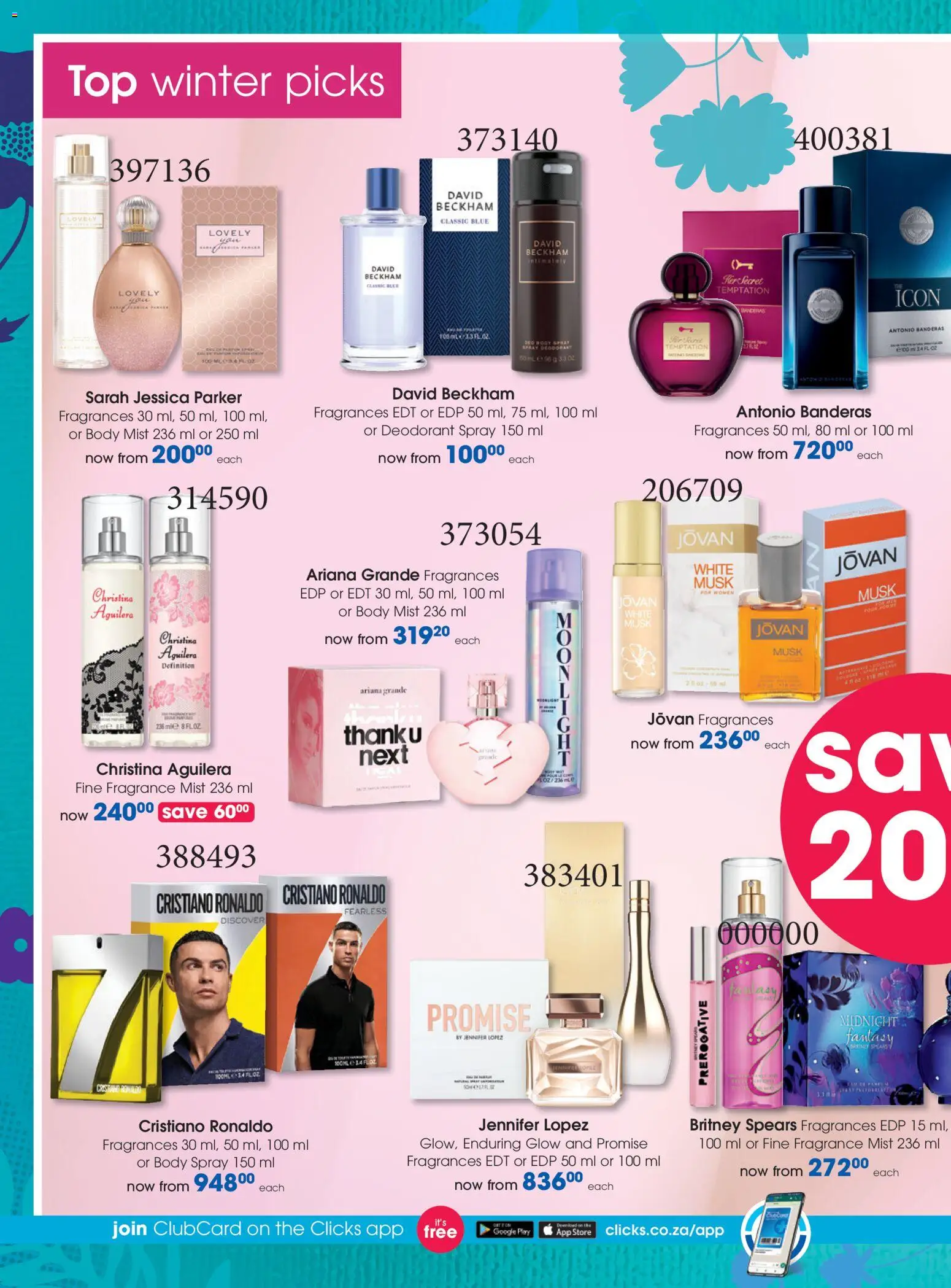 New Clicks catalogue – valid from 21.05.2026 | Page: 44 | Products: Body spray, Fragrance, Deodorant