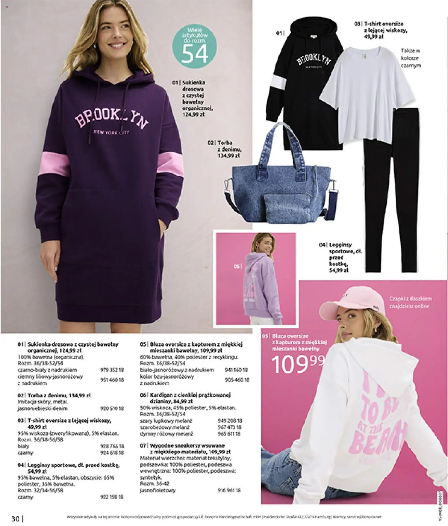 BonPrix Katalog od 10.08.2026 | Strona: 32 | Produkty: Legginsy, Kardigan, Sukienka, Torba