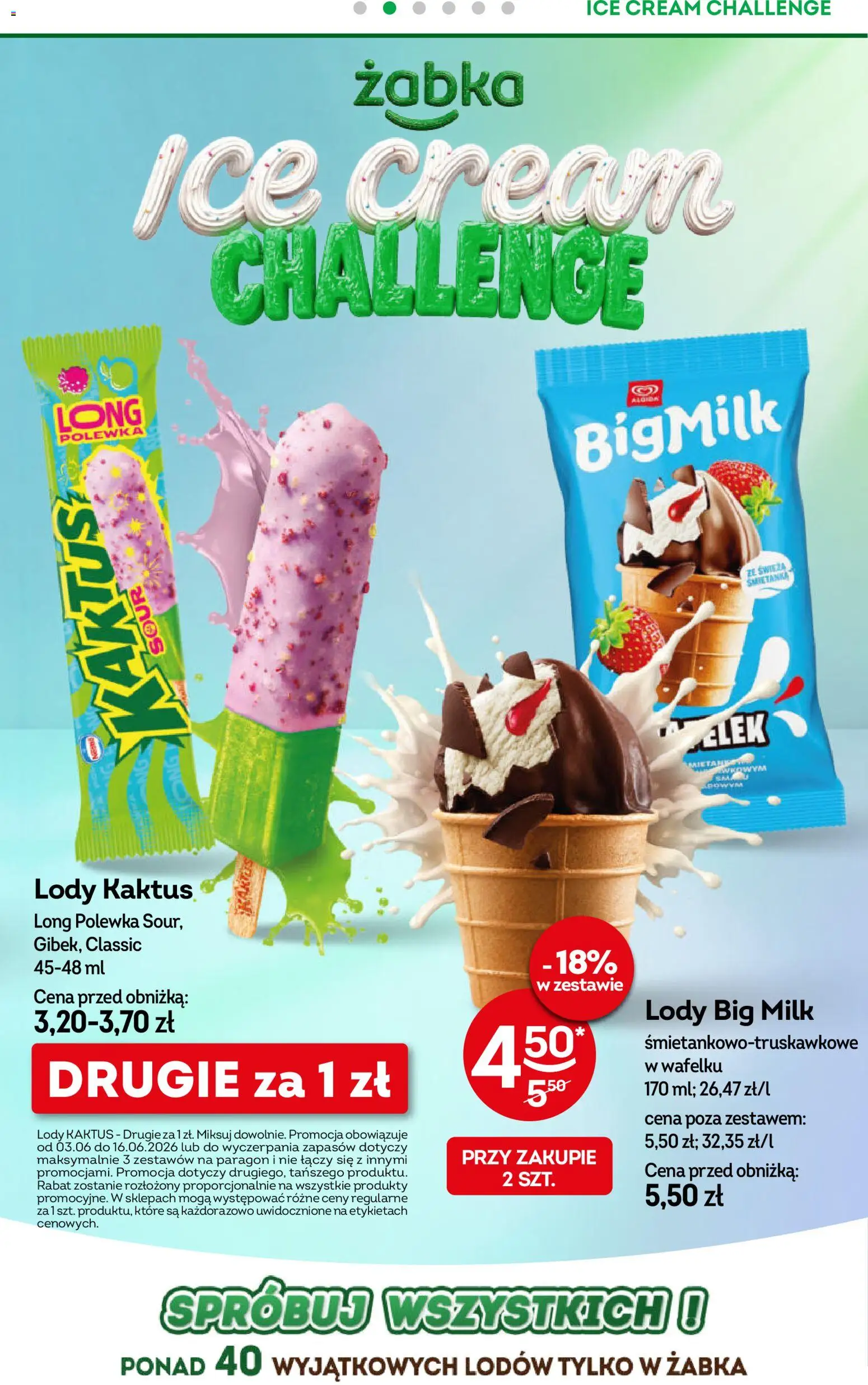 Żabka gazetka od 03.06.2026 | Strona: 21 | Produkty: Mango, Sorbet, Lody