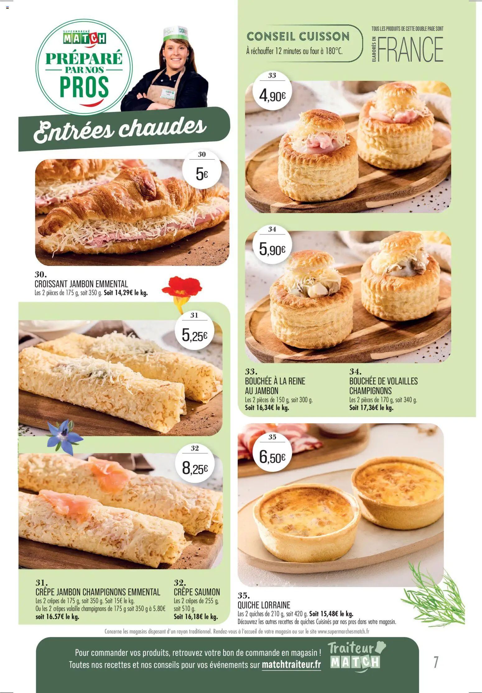{H1} | Page: 7 | Produits: Volaille, Emmental, Jambon, Saumon